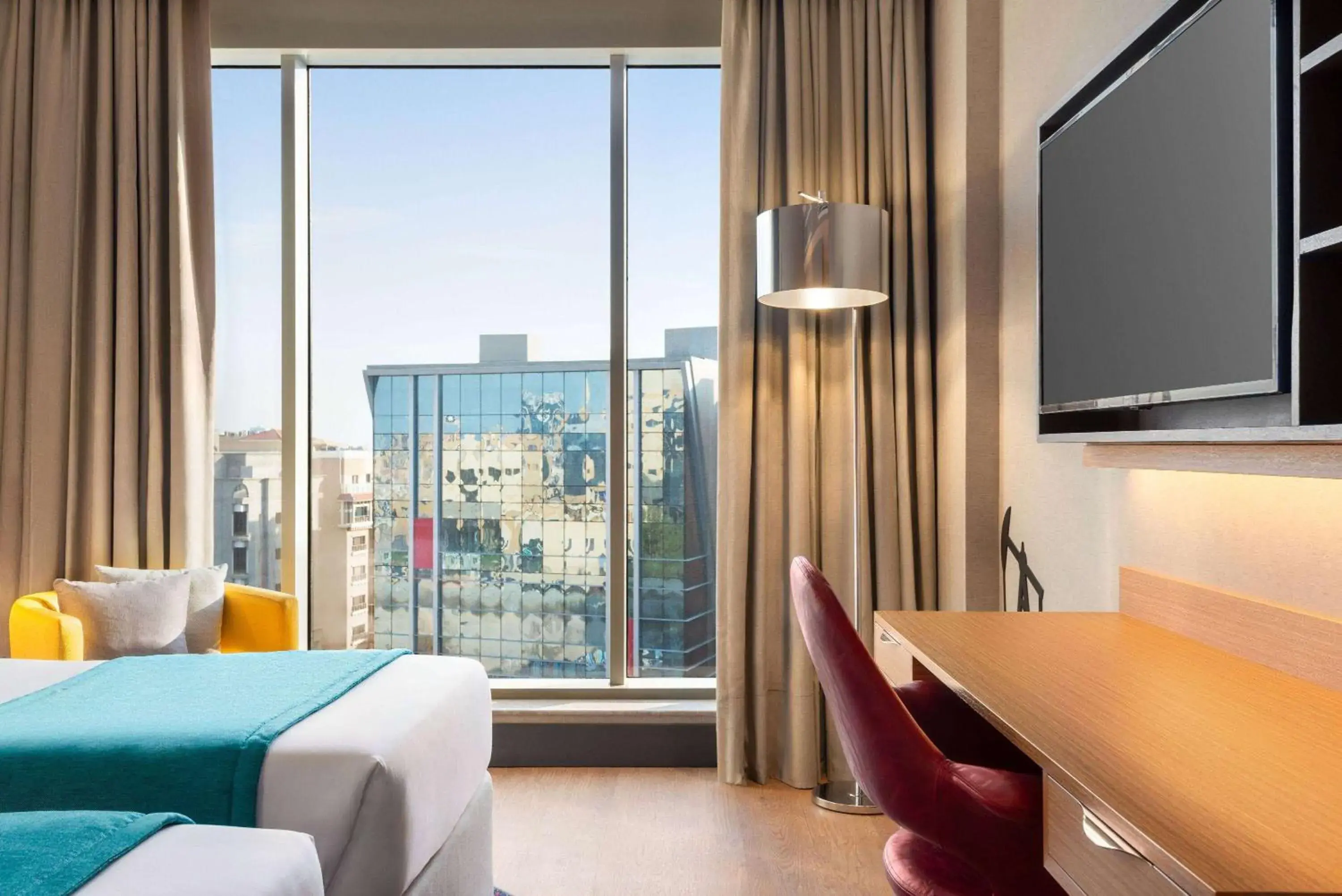 Photo of the whole room, Bed in Ramada Encore Al Khobar Corniche Photo of the whole room, Bed in Ramada Encore Al Khobar Corniche