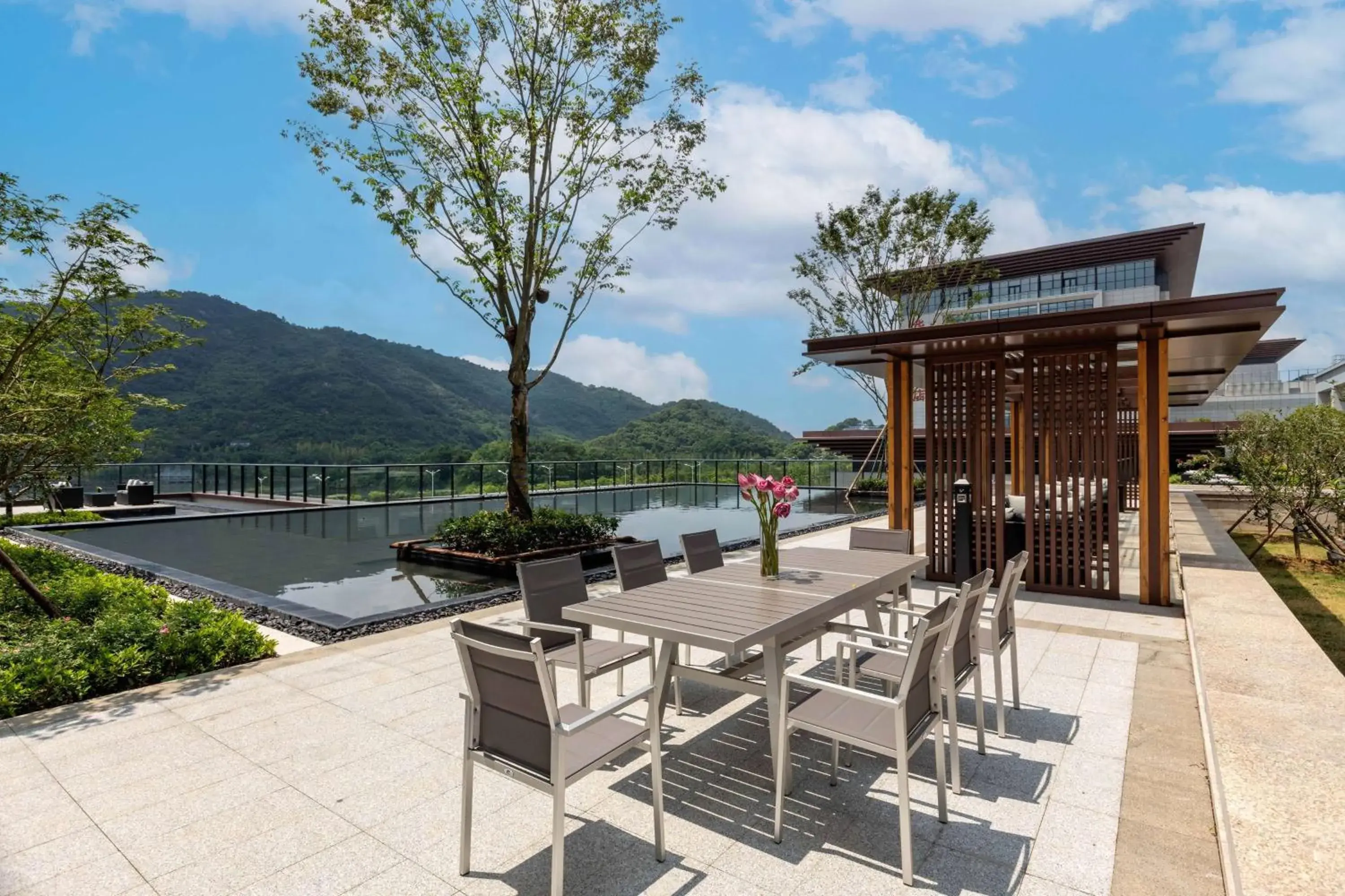 Pool view in Wyndham Taizhou West Pool view in Wyndham Taizhou West