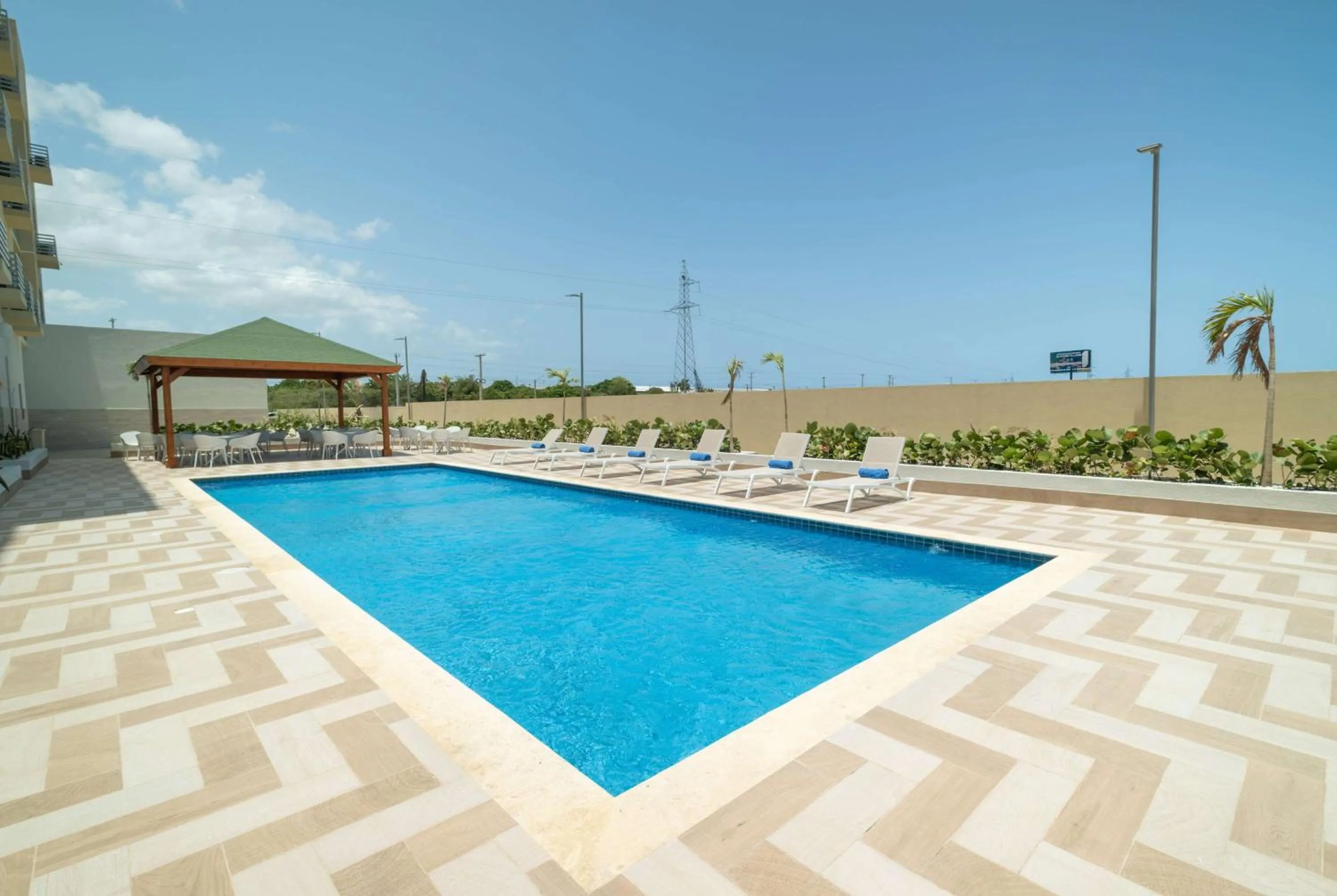Pool view in Wyndham Garden El Morro Montecristi