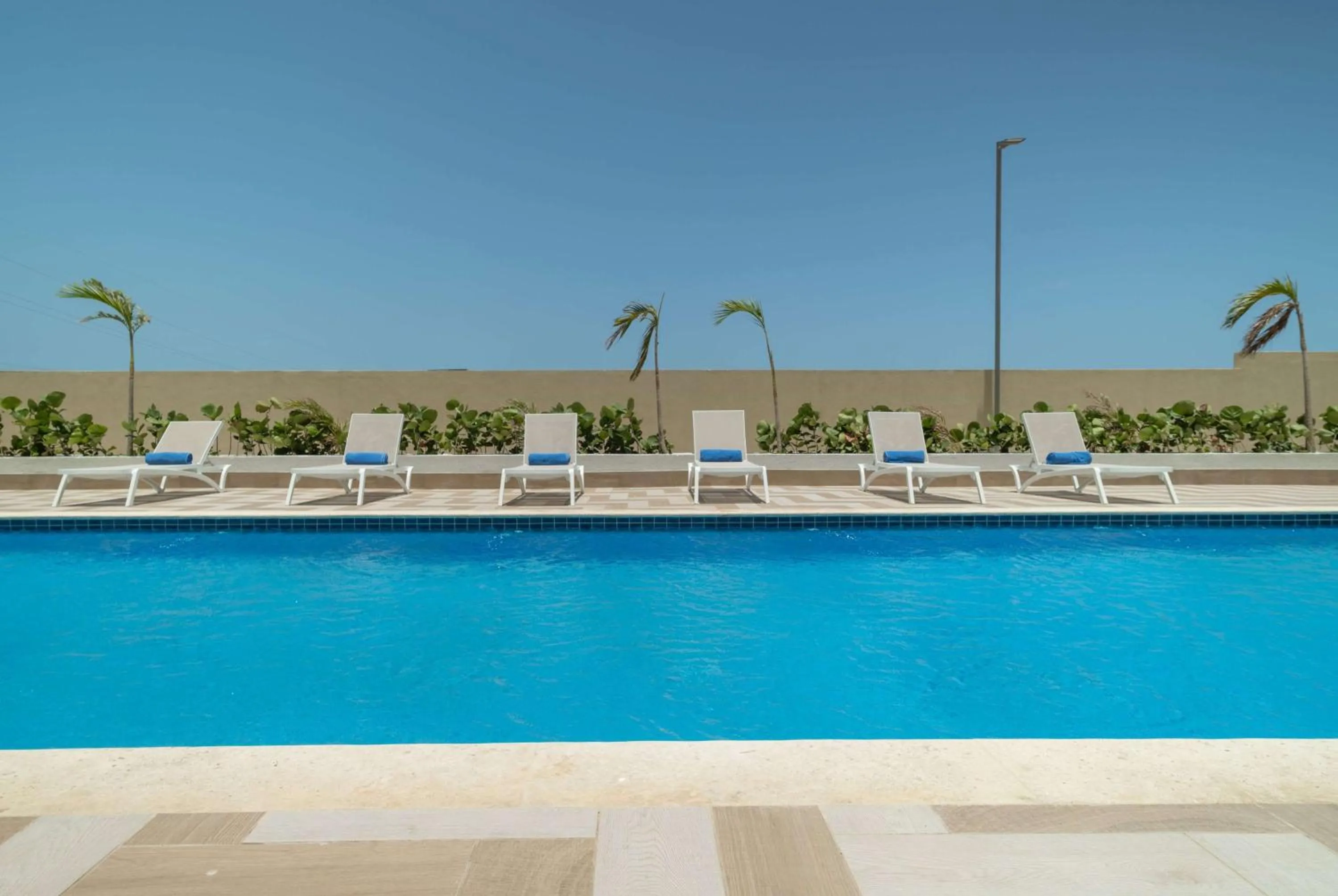 Pool view in Wyndham Garden El Morro Montecristi