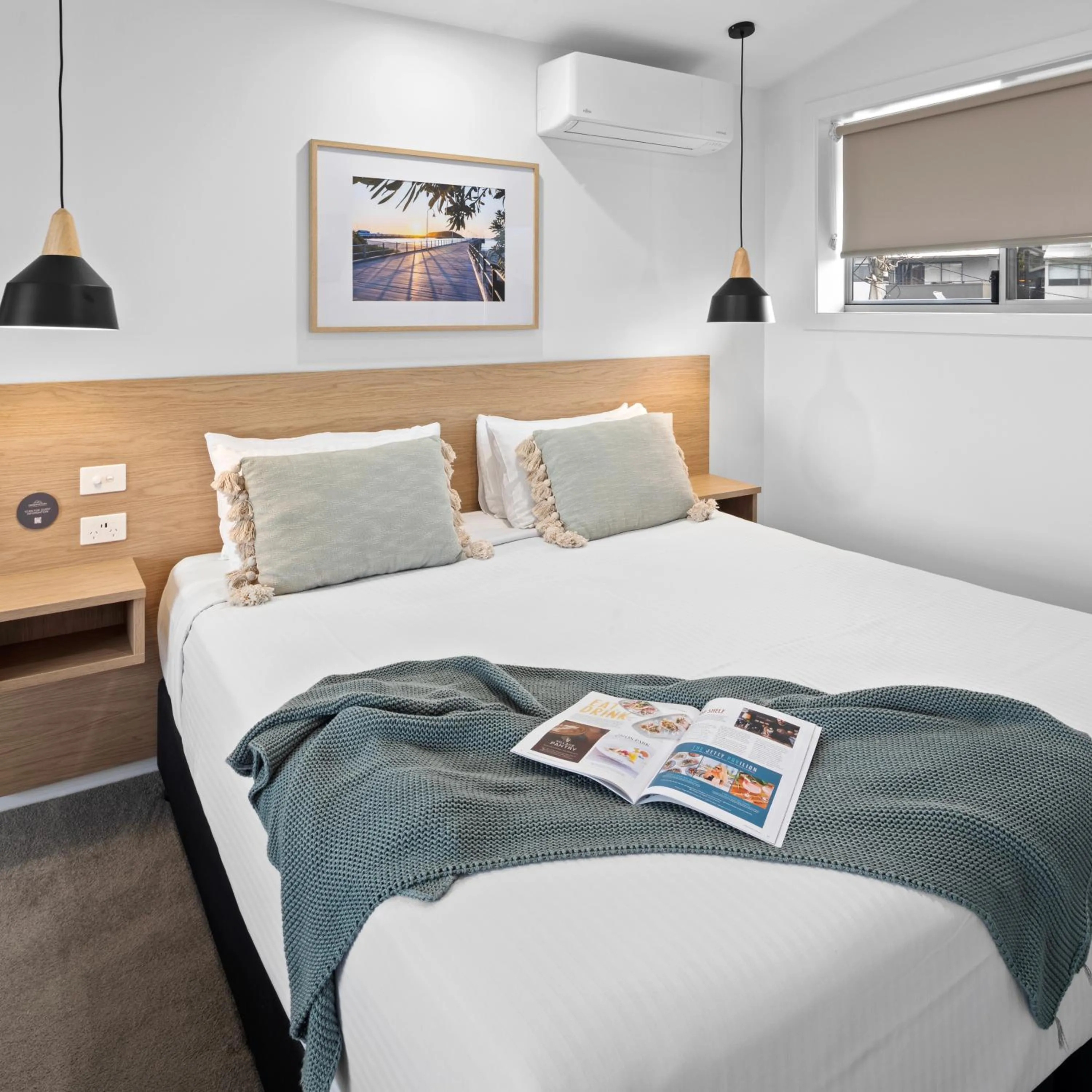 Bedroom, Bed in The Observatory Self Contained Apartments