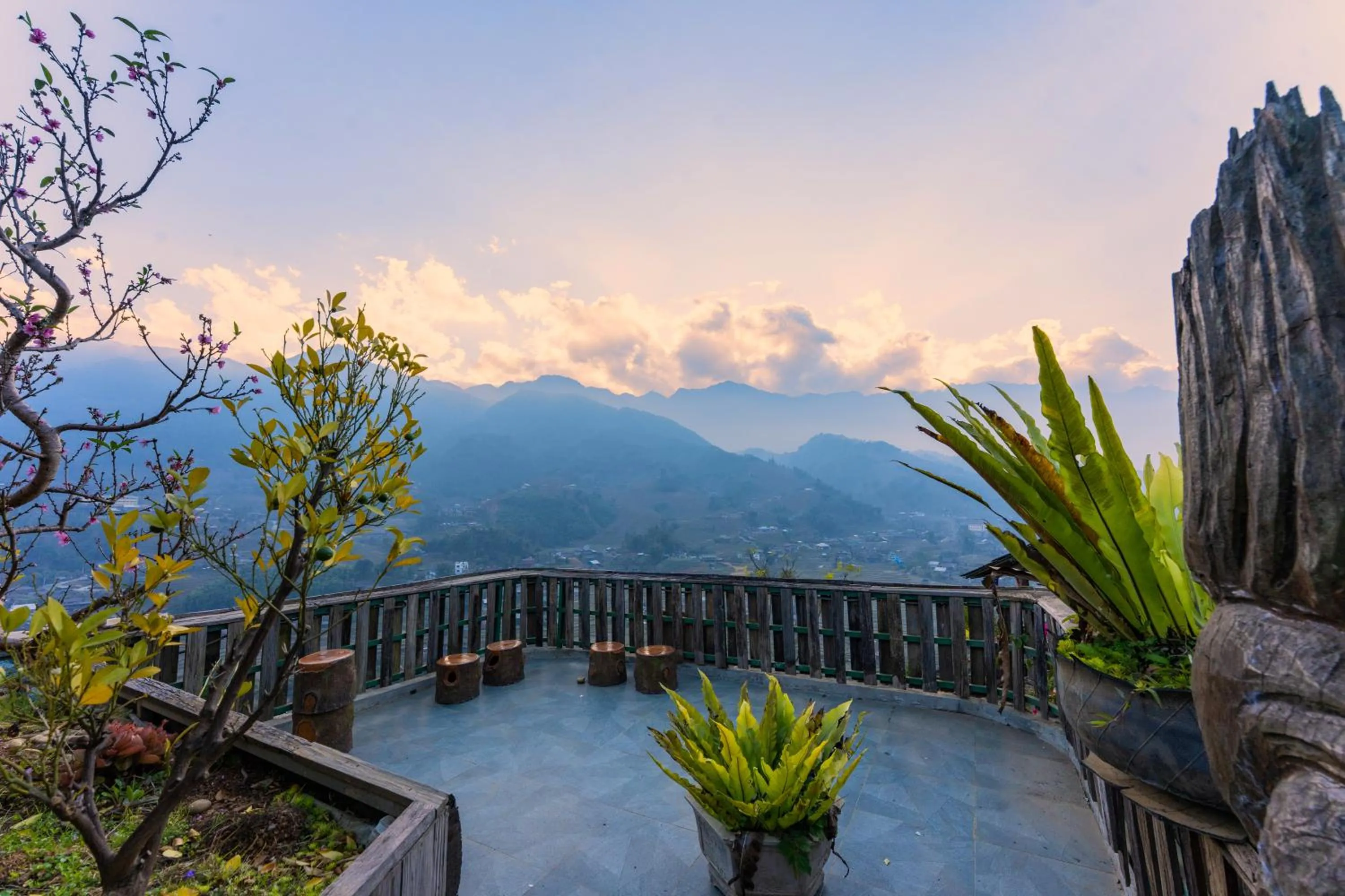 Natural landscape in Muong Hoa River View Hotel