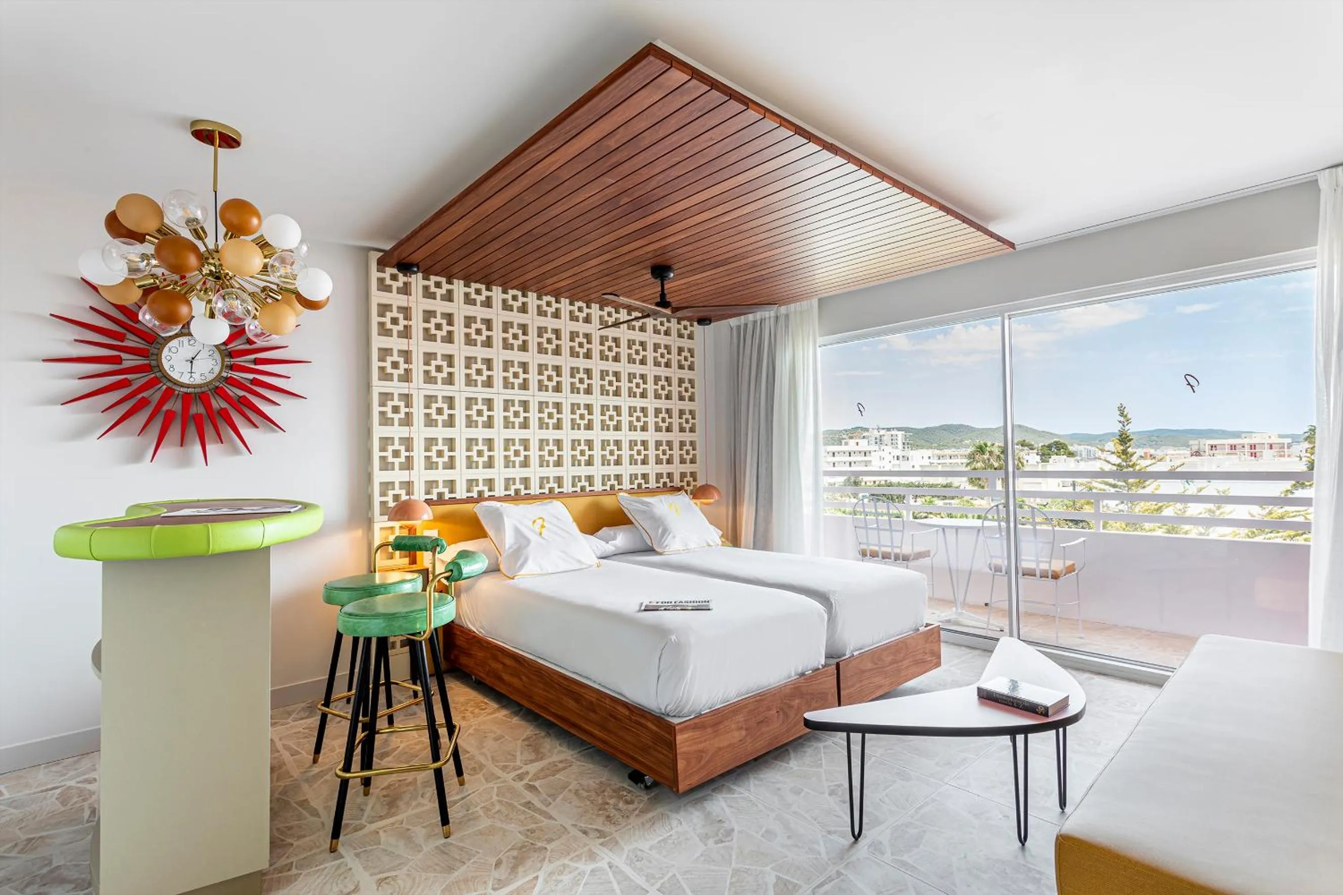 View (from property/room), Bed in Los Felices Ibiza