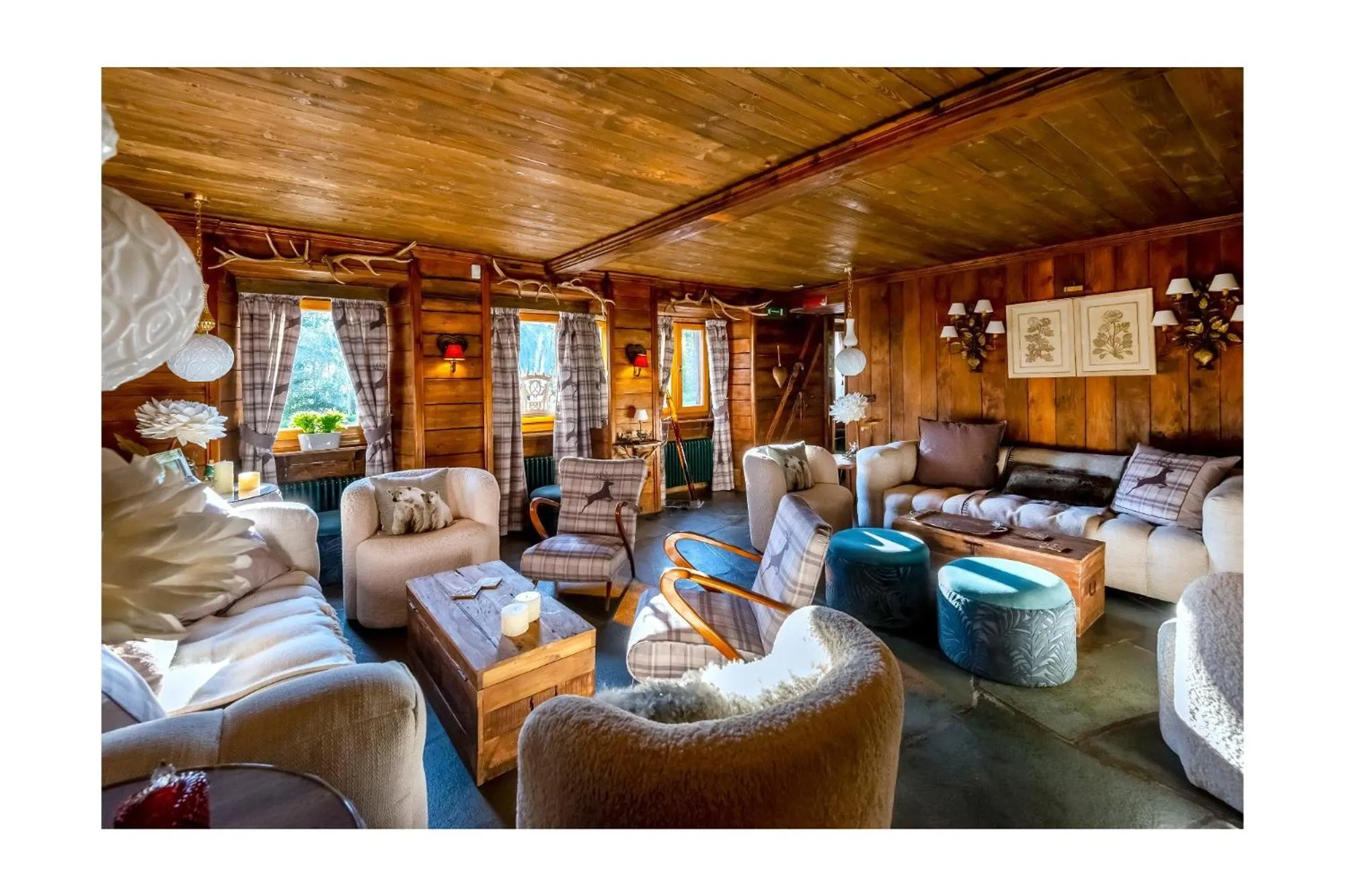 Living room in Chalet BRAGARD-Boutique Chalet & SPA