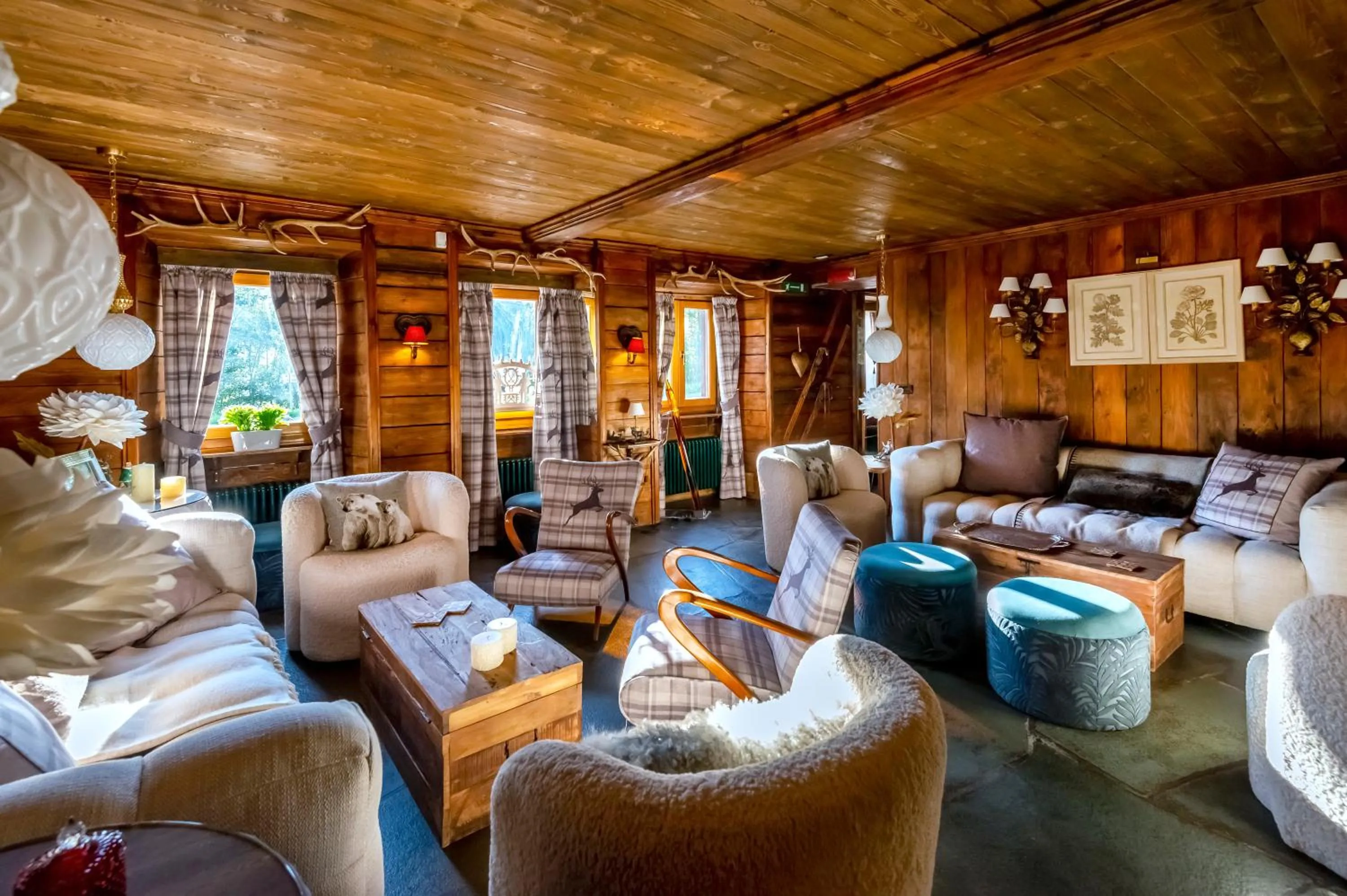 Living room in Chalet BRAGARD-Boutique Chalet & SPA