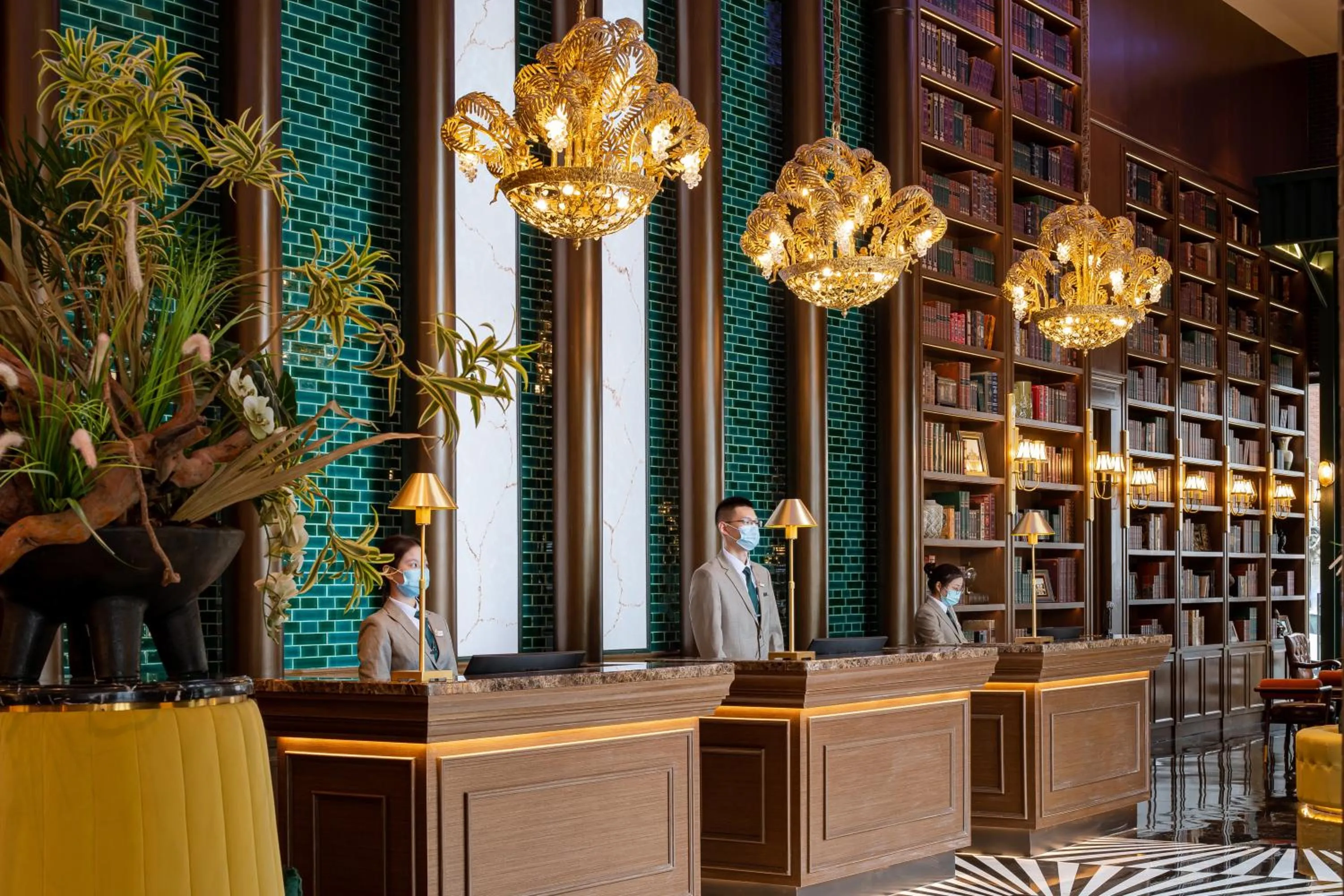 Lobby or reception in ELITE International Hotel Taikoo Hui Plaza Gangding Metro Station Branch