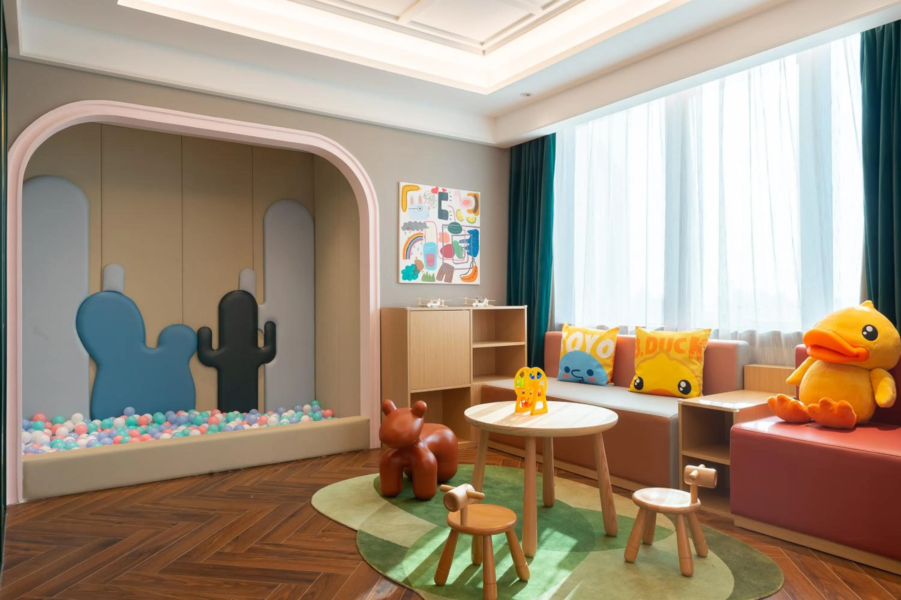 Living room in ELITE International Hotel Taikoo Hui Plaza Gangding Metro Station Branch