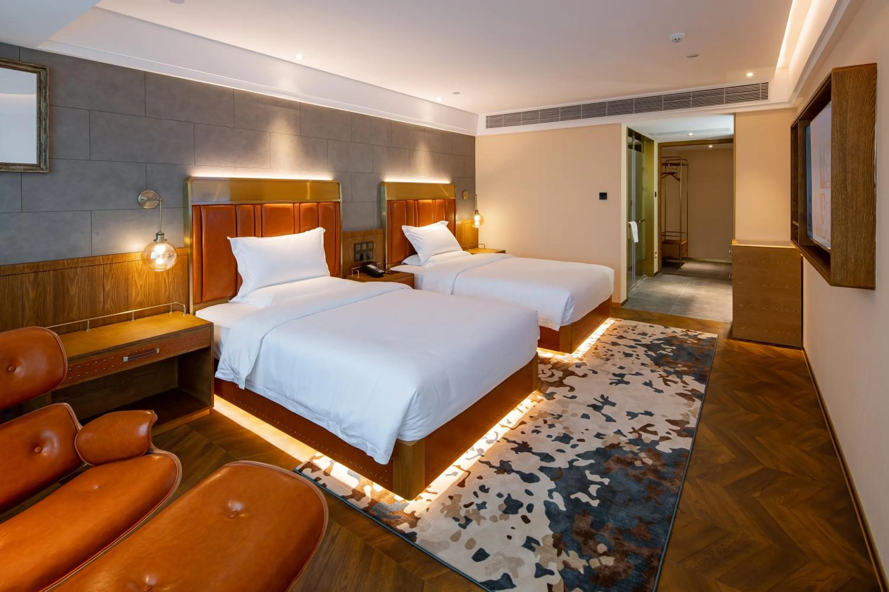 Bed in ELITE International Hotel Taikoo Hui Plaza Gangding Metro Station Branch