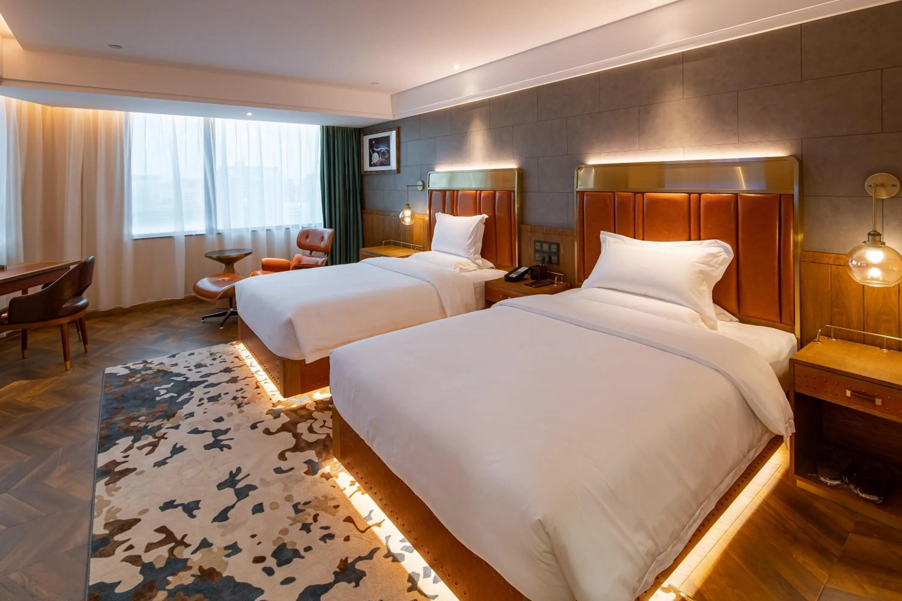 Bed in ELITE International Hotel Taikoo Hui Plaza Gangding Metro Station Branch