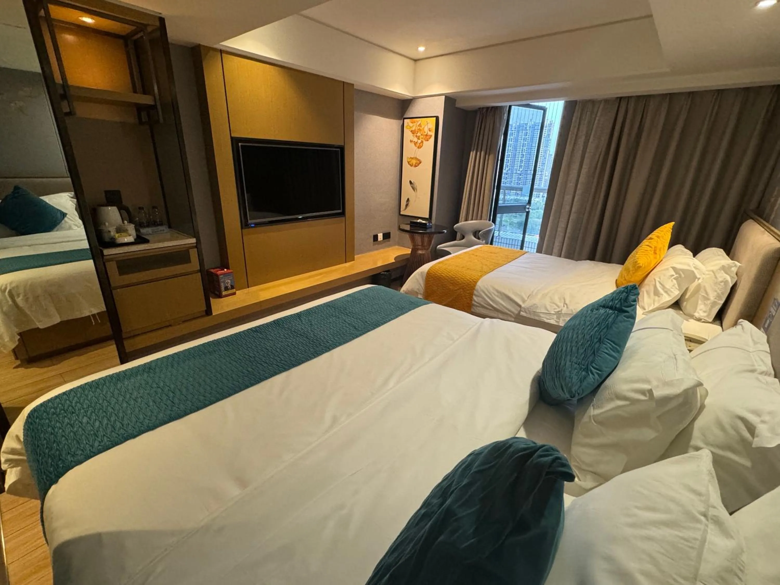 Communal lounge/ TV room in Orange Tree International Hotel Zhujiang New Town Huacheng Sqaure Branch