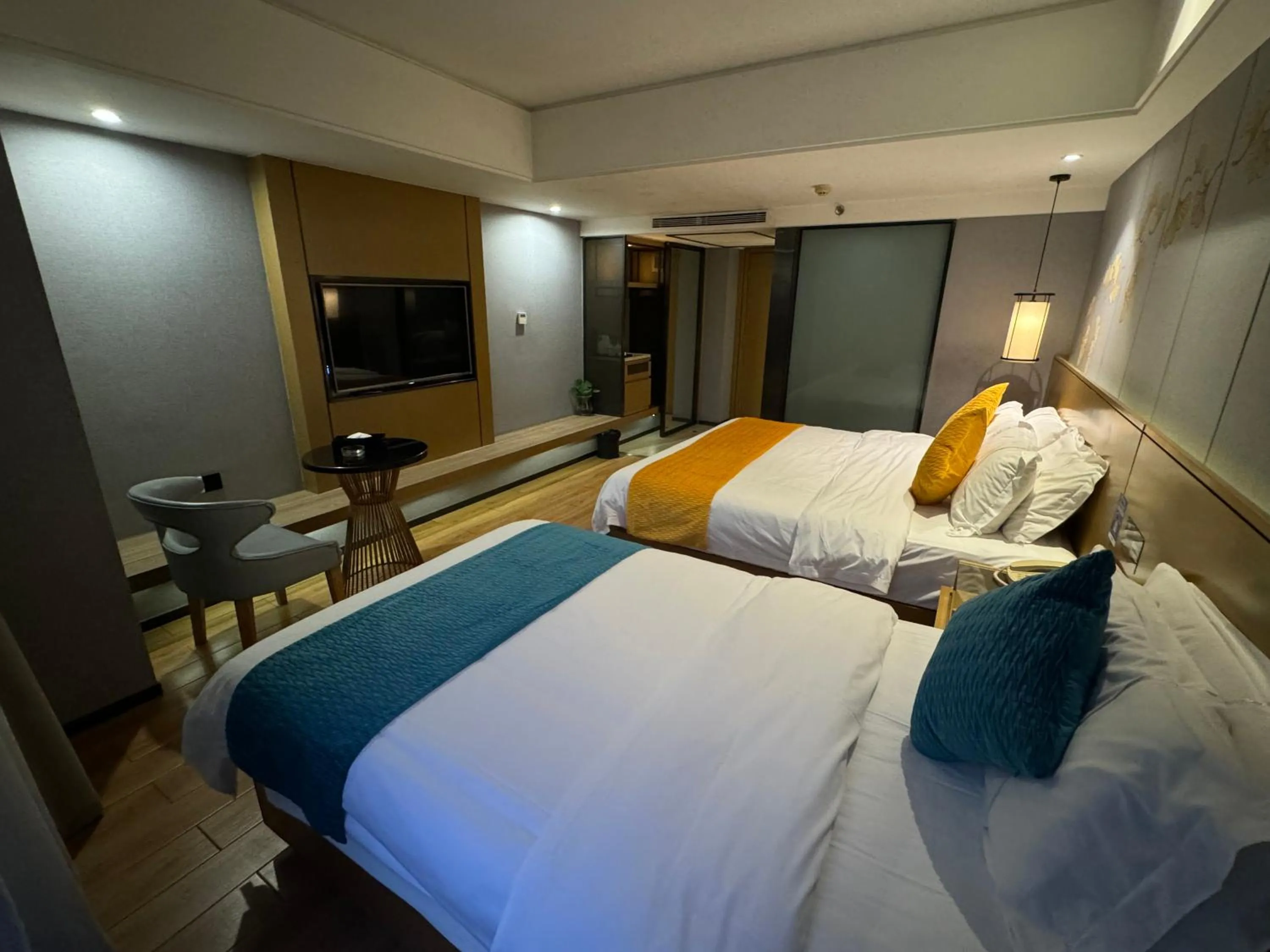 Communal lounge/ TV room in Orange Tree International Hotel Zhujiang New Town Huacheng Sqaure Branch