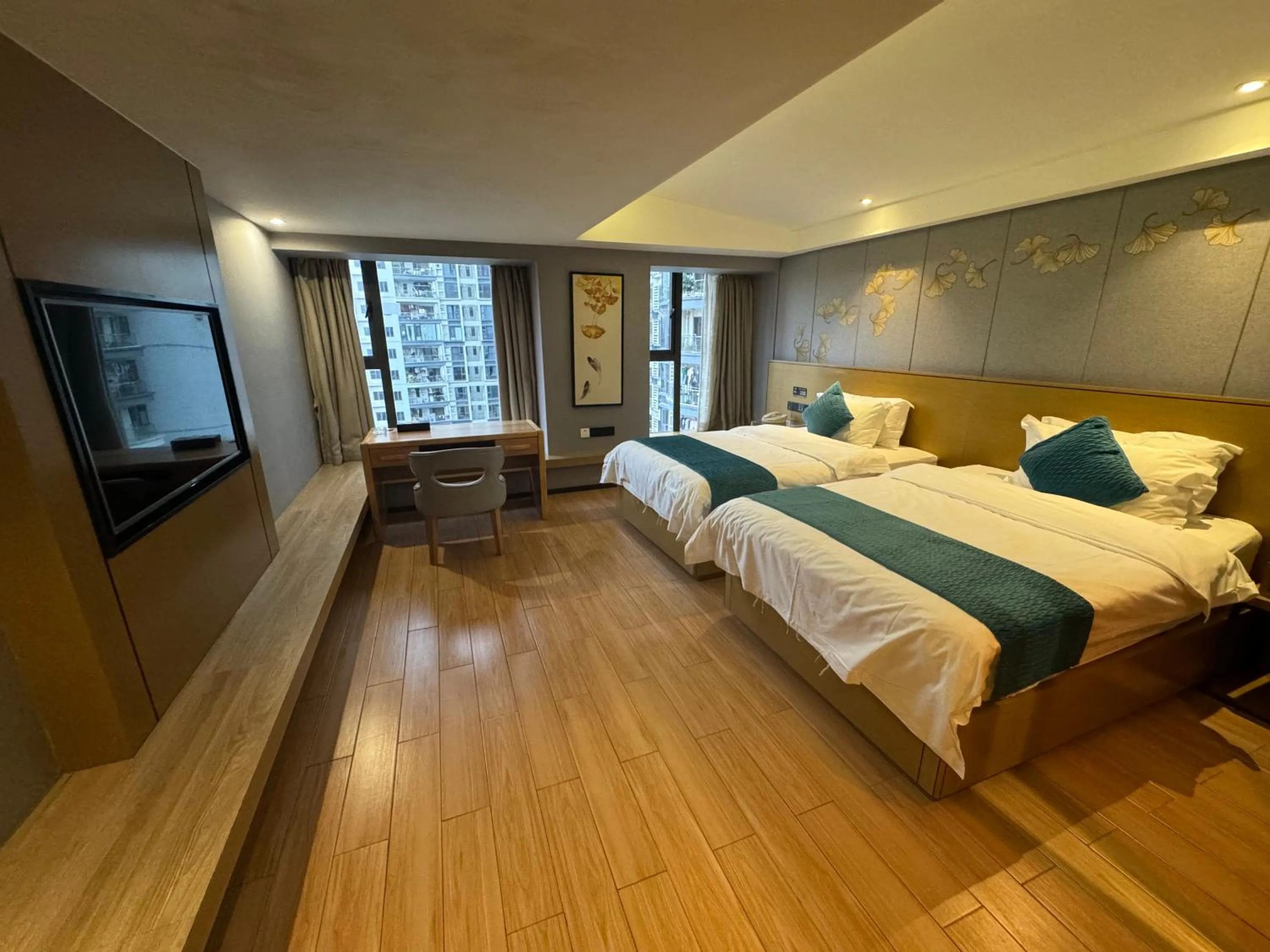 Communal lounge/ TV room in Orange Tree International Hotel Zhujiang New Town Huacheng Sqaure Branch