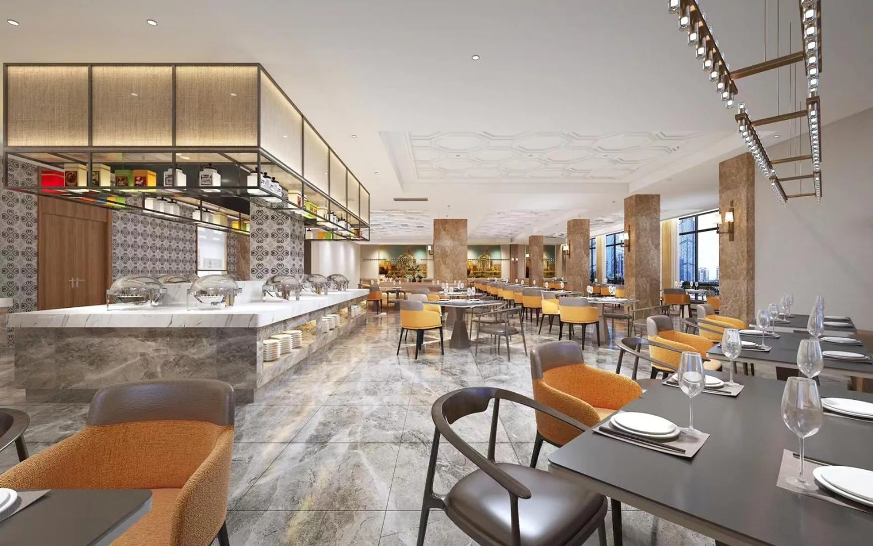 Restaurant/places to eat in Orange Tree International Hotel Zhujiang New Town Huacheng Sqaure Branch