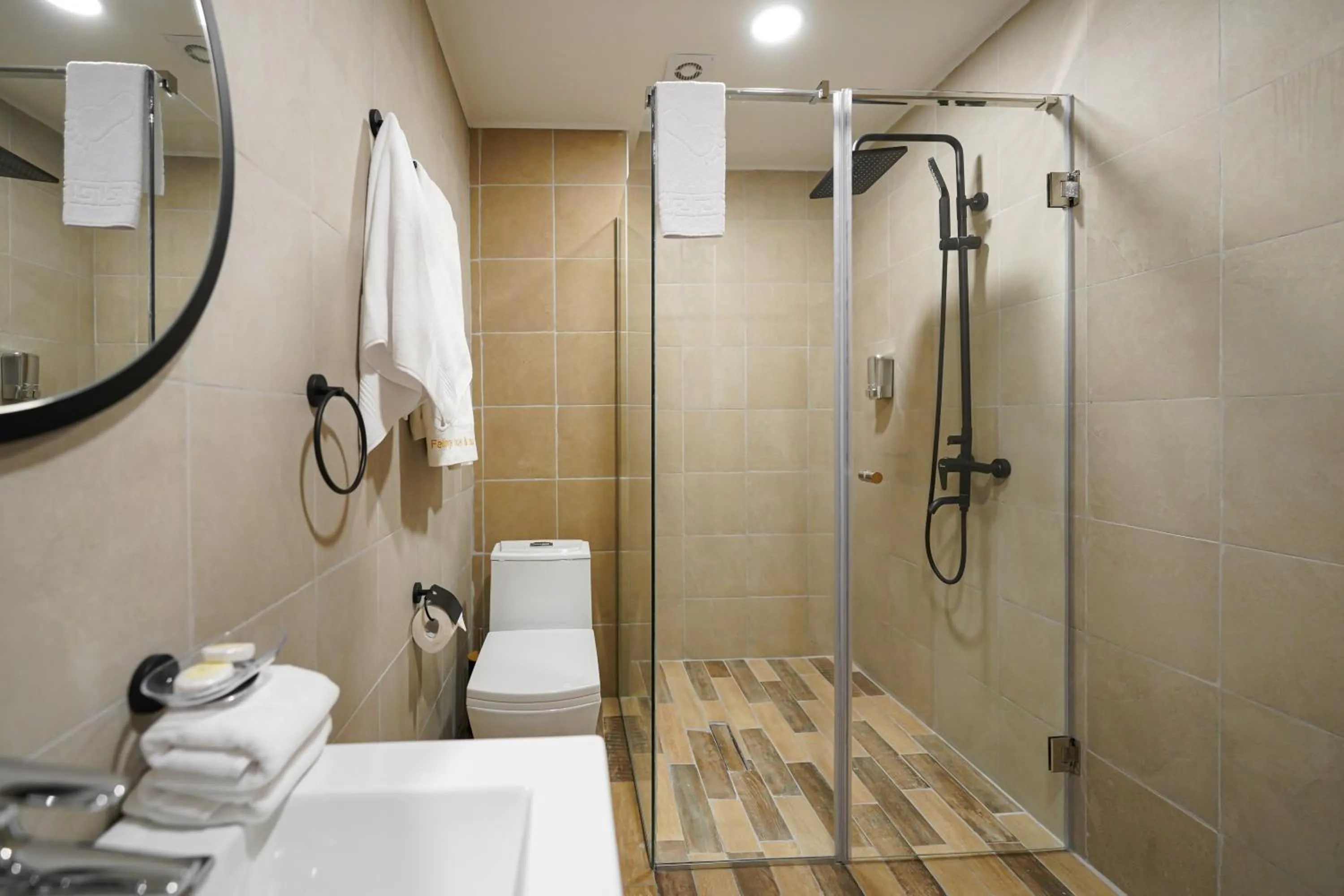Shower in Felinger Concept Hotel