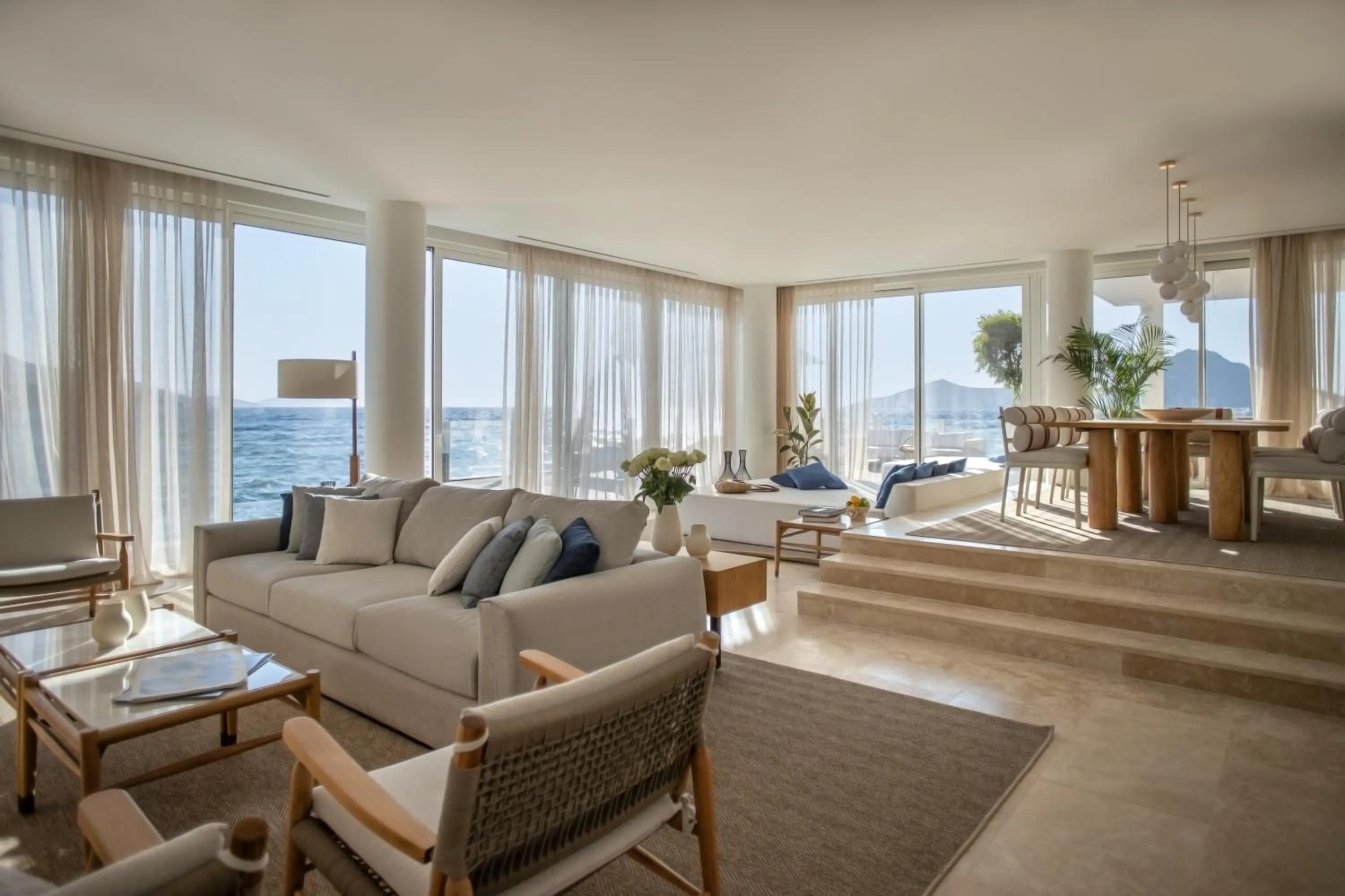 Living room in Yalikavak Marina Hotel By Social Living Collection