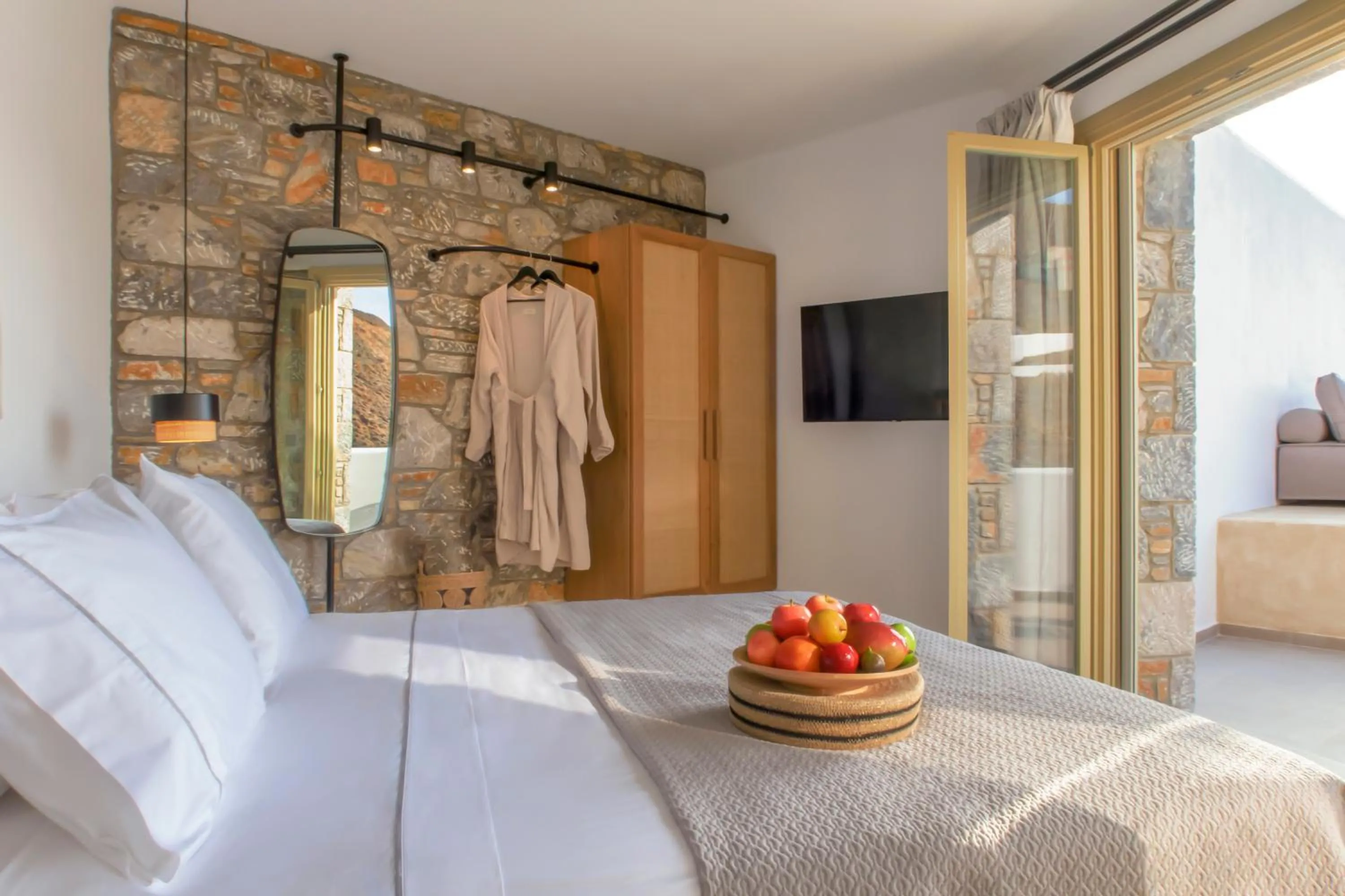 Bed in Anassa Boutique Hotel