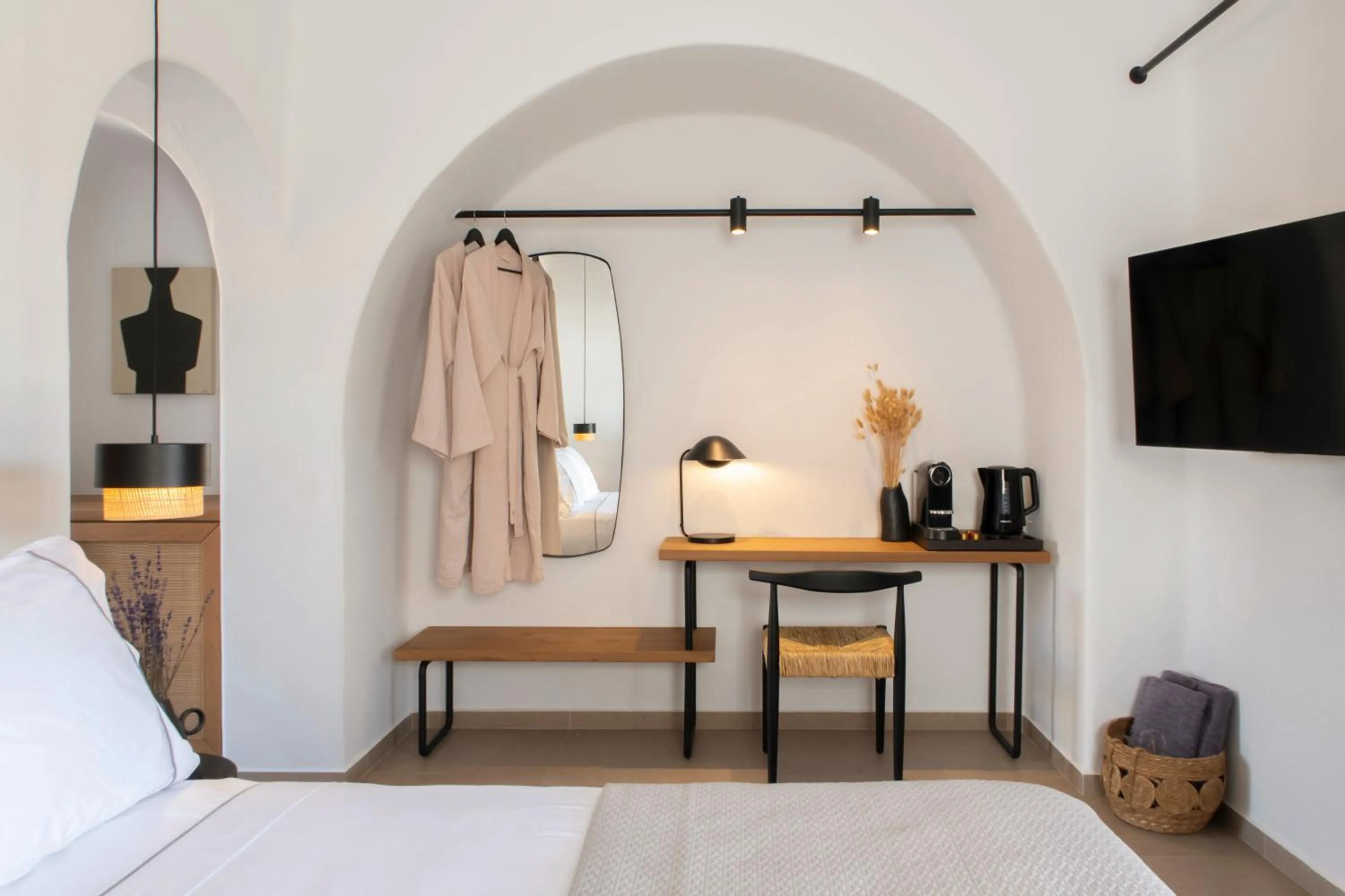 Bed in Anassa Boutique Hotel