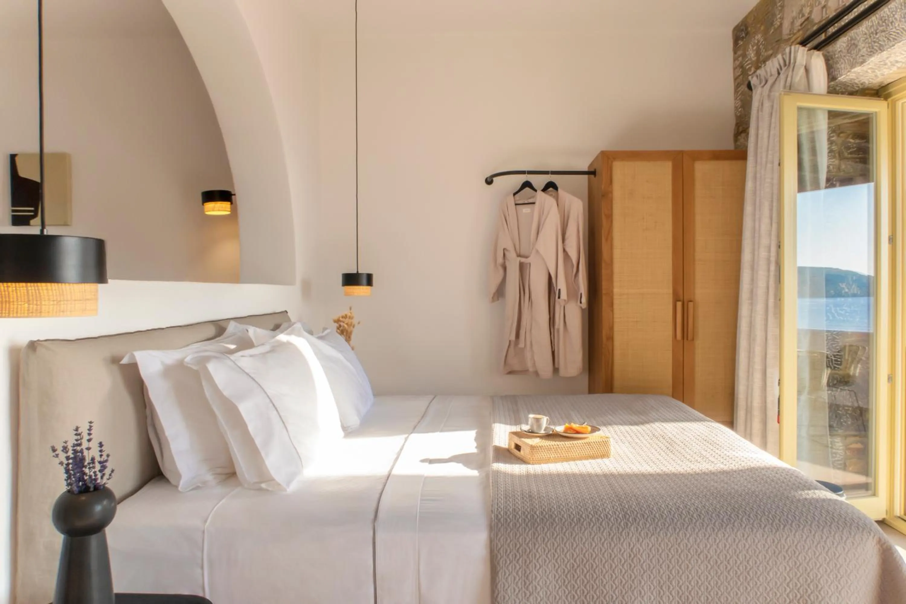 Bed in Anassa Boutique Hotel