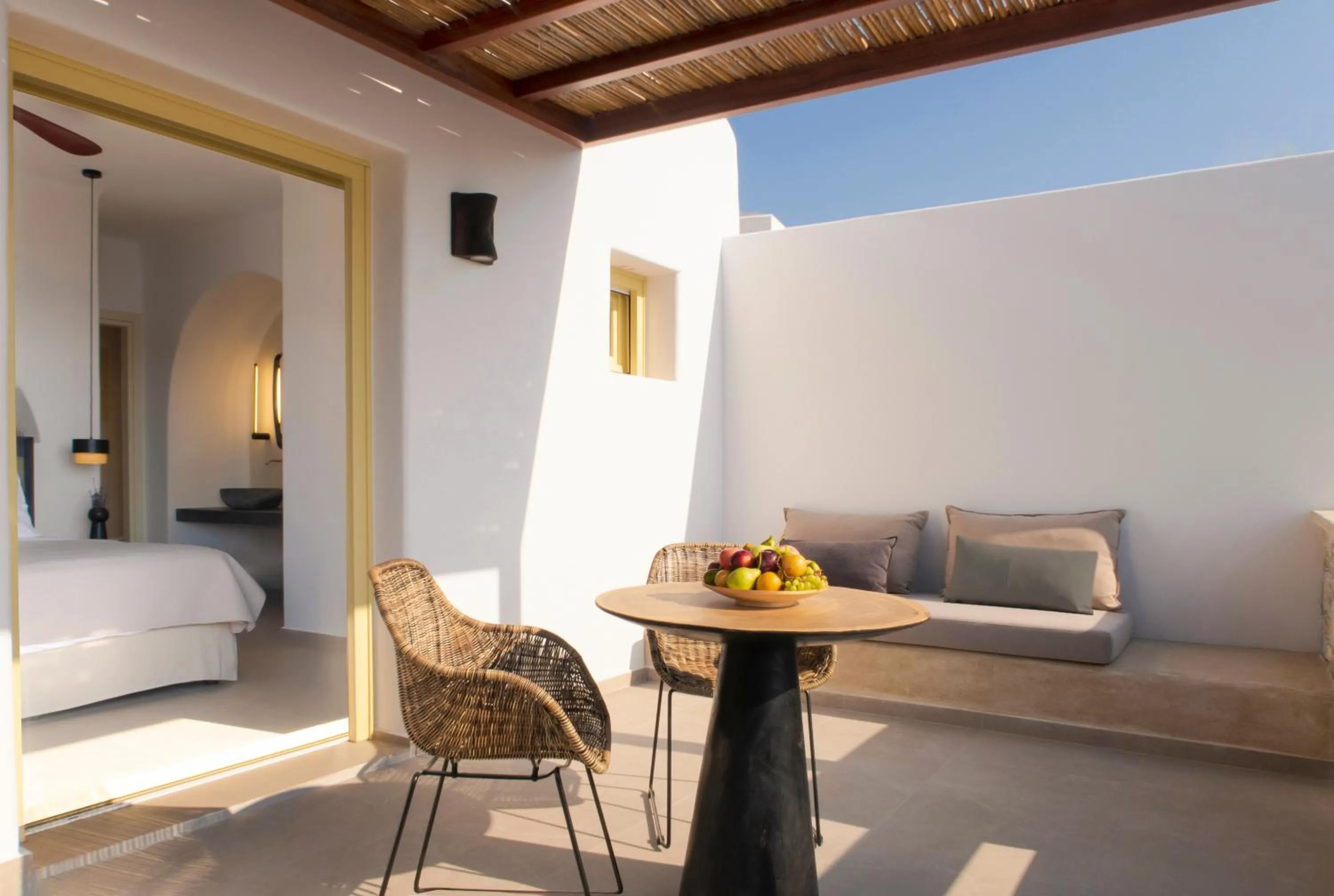 Bed in Anassa Boutique Hotel