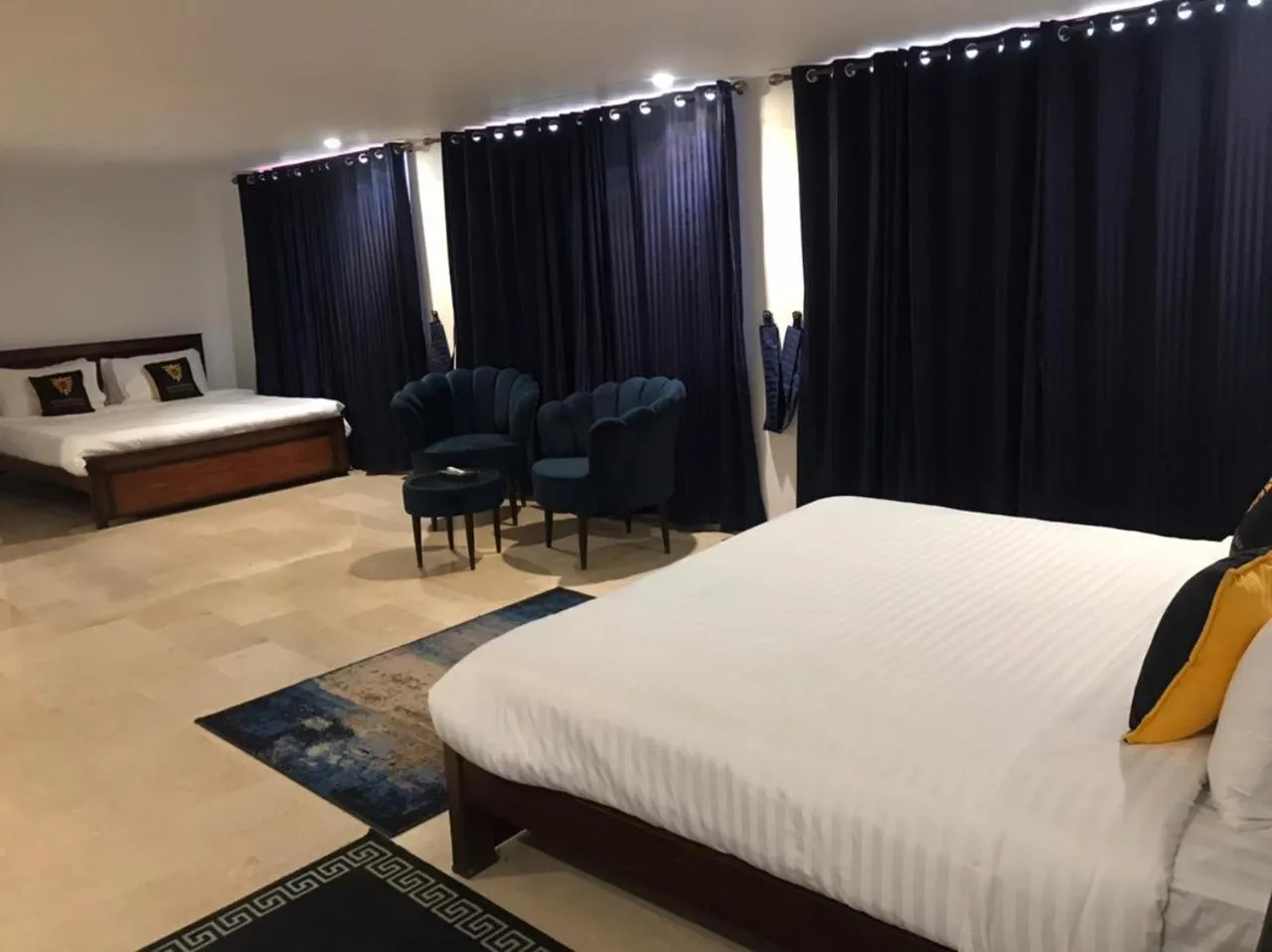 Living room, Bed in BULAND HEIGHTS