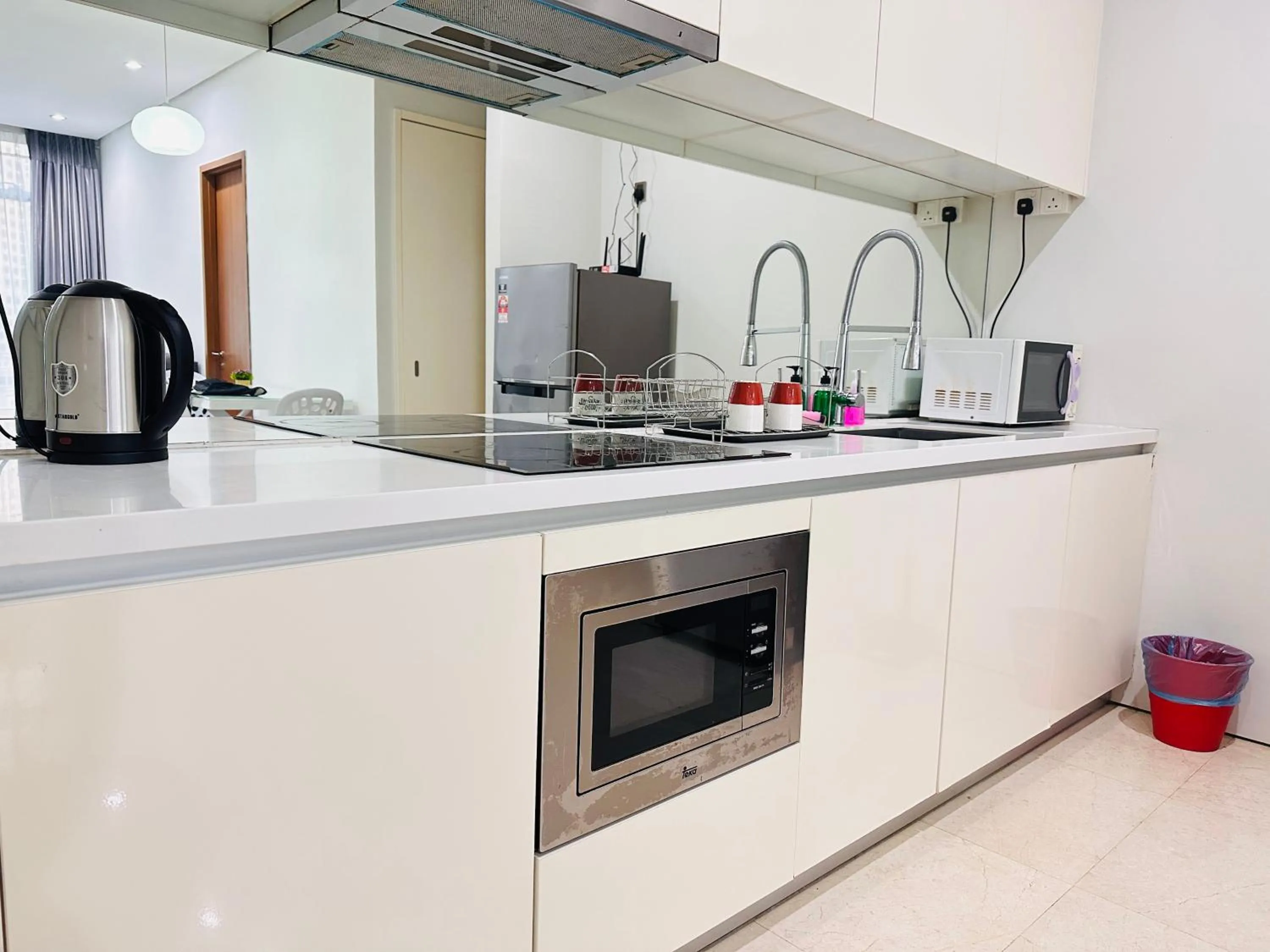 Kitchen or kitchenette in Soho Suites KLCC By Grand Suites KL