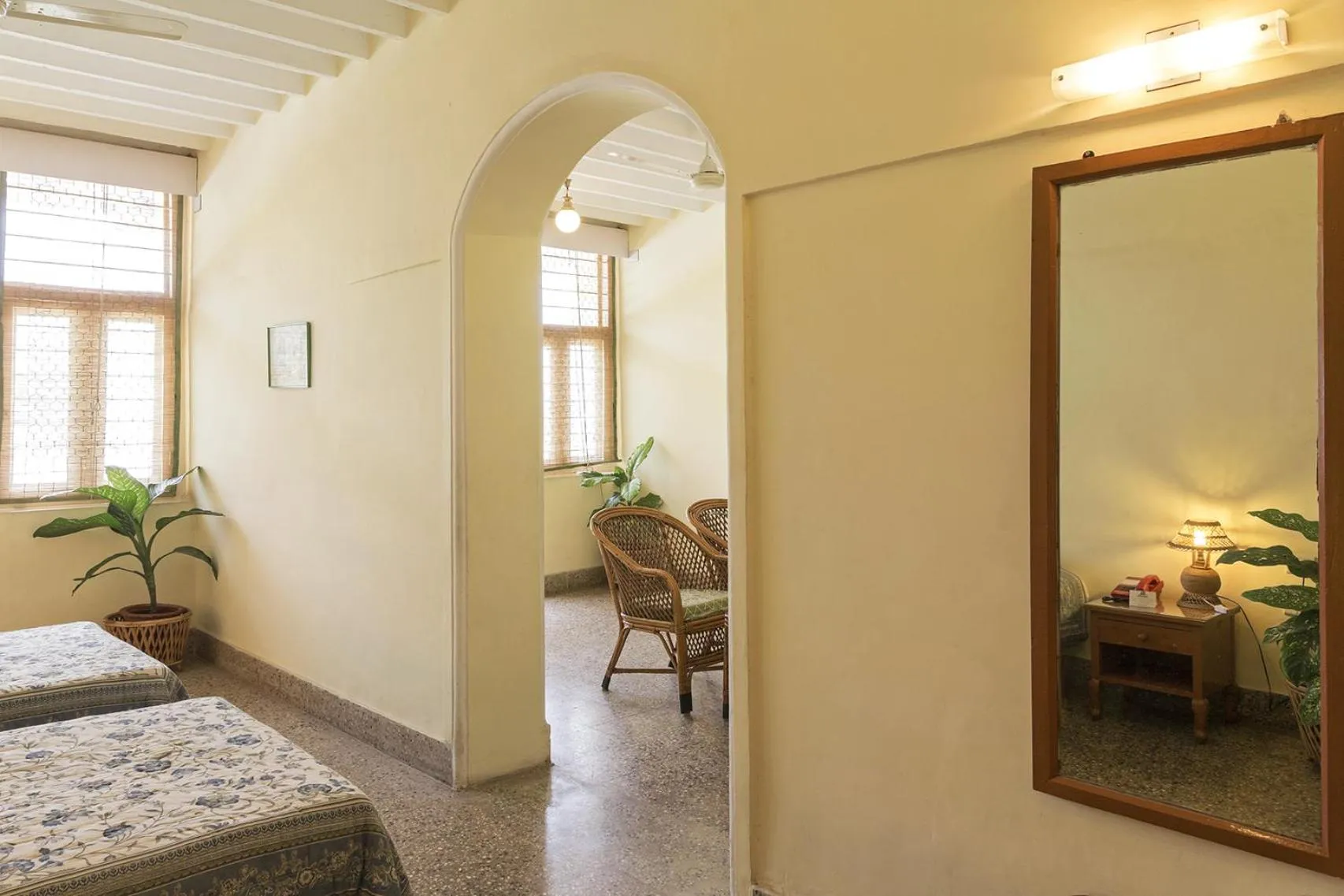 Decorative detail, Bed in The Green Hotel