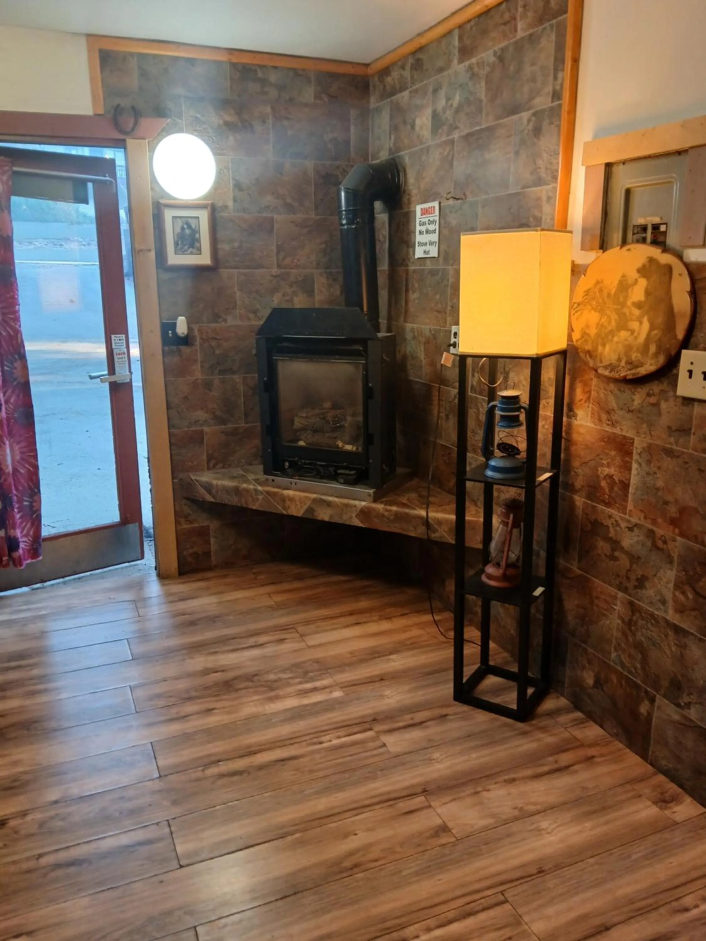 fireplace in Boulder Bay Cottages