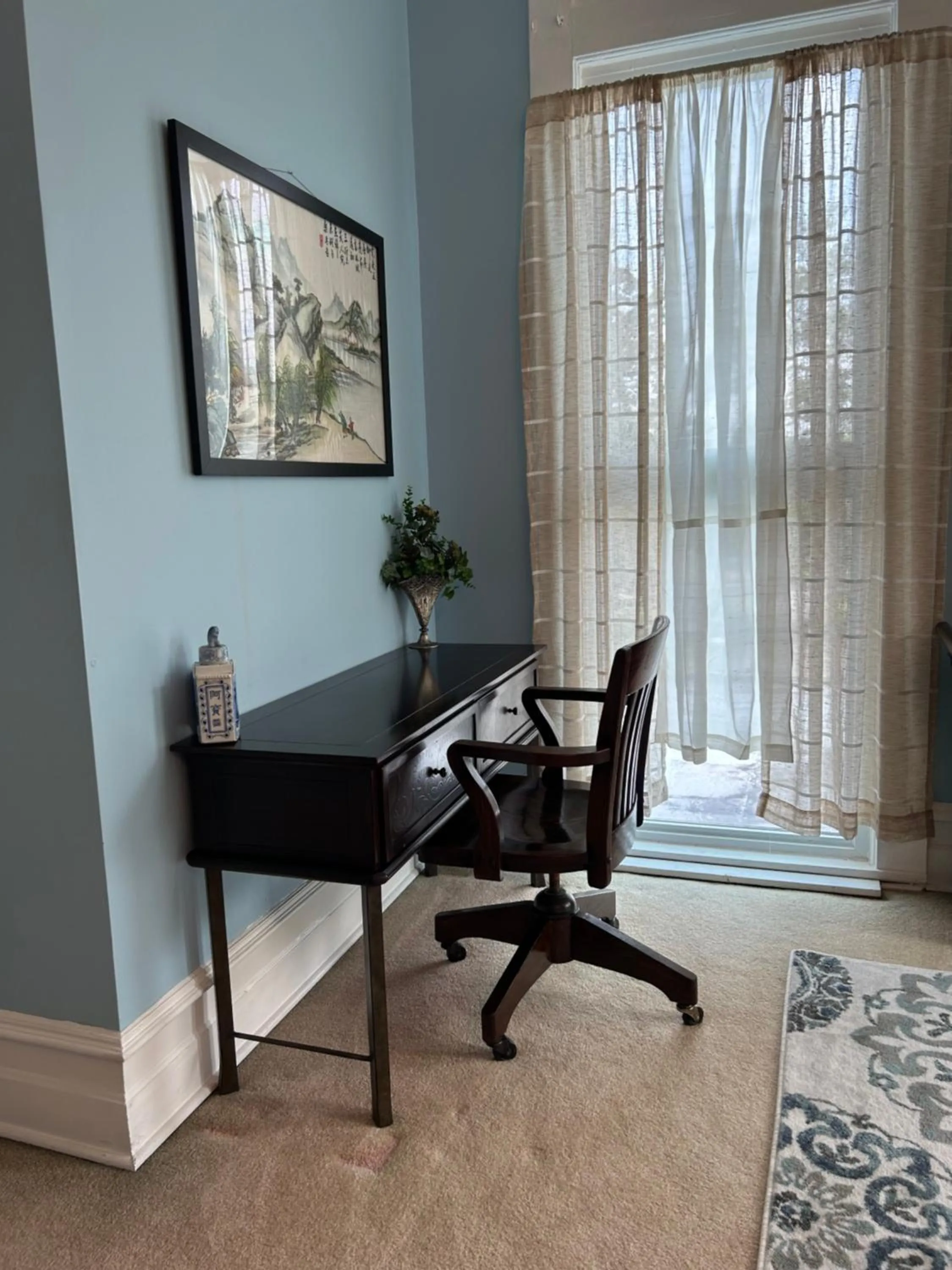 Seating area in Enloe House