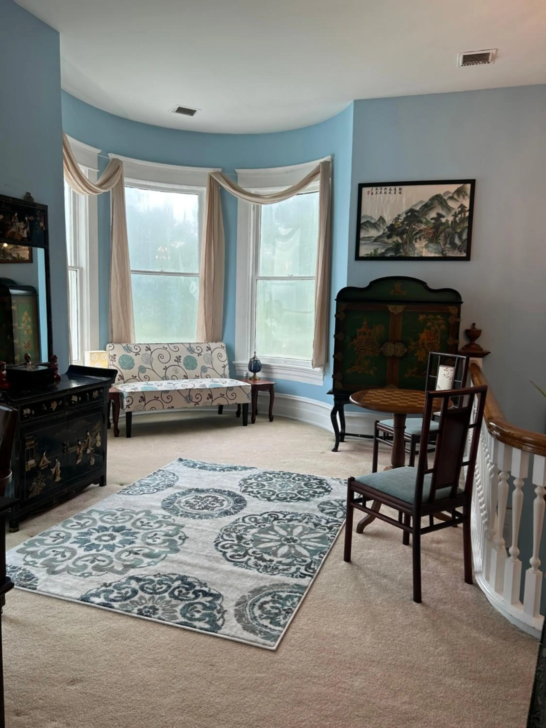 Seating area in Enloe House
