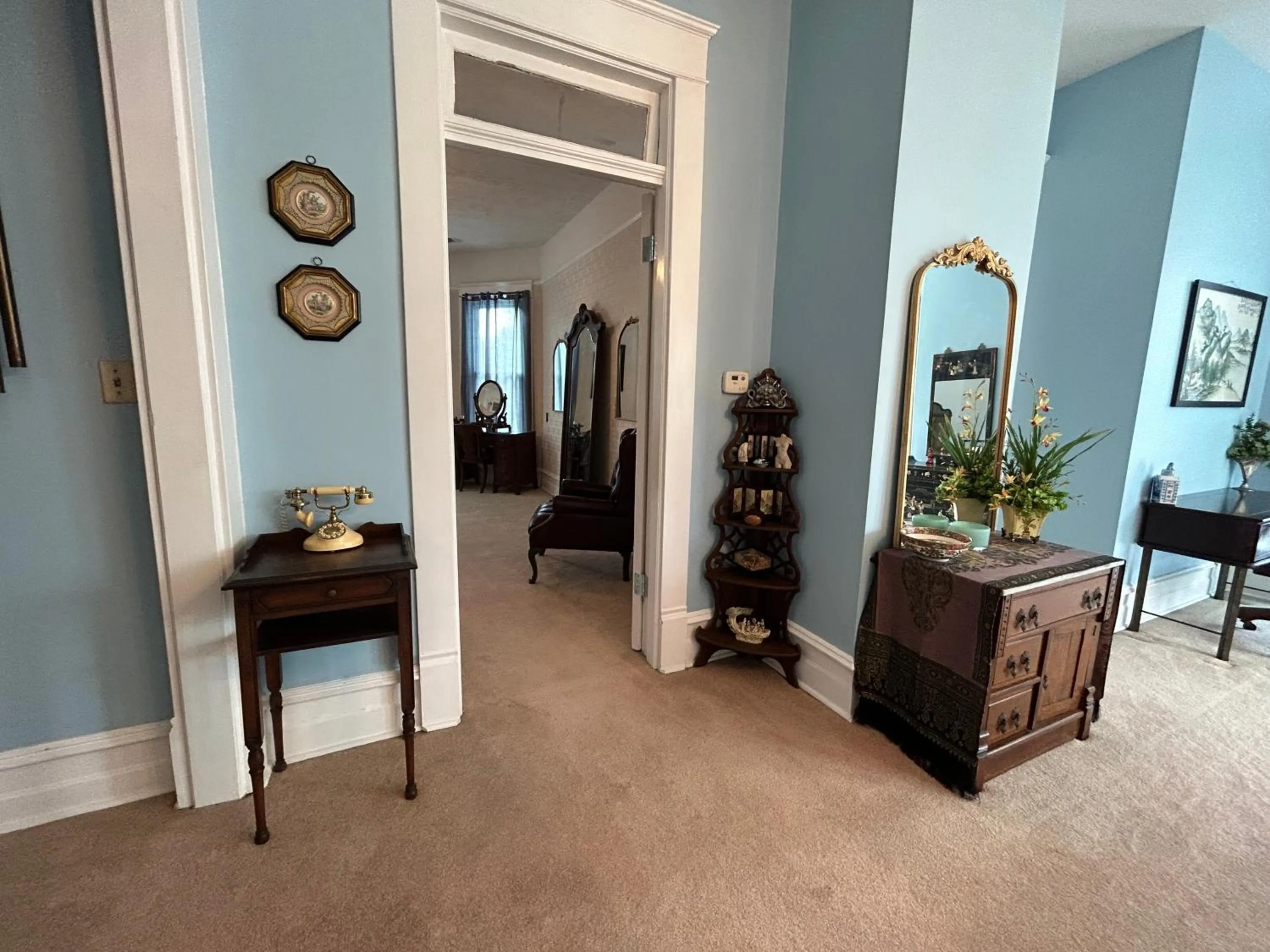 Seating area in Enloe House