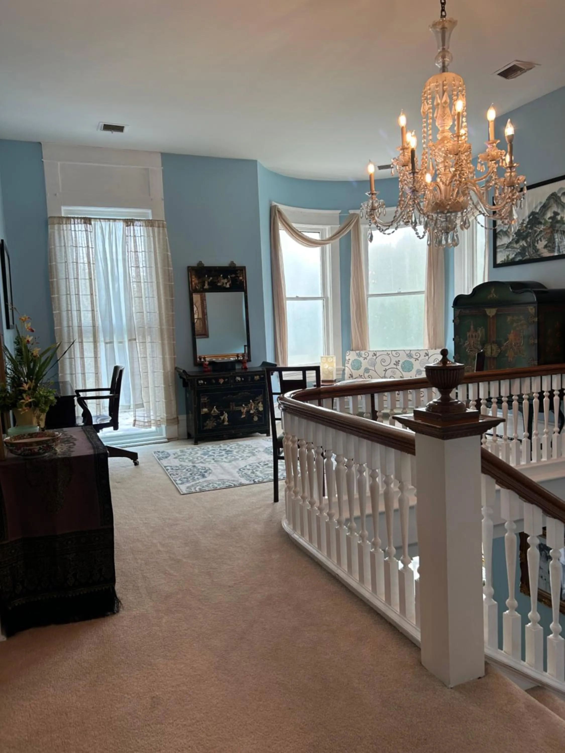 Seating area in Enloe House