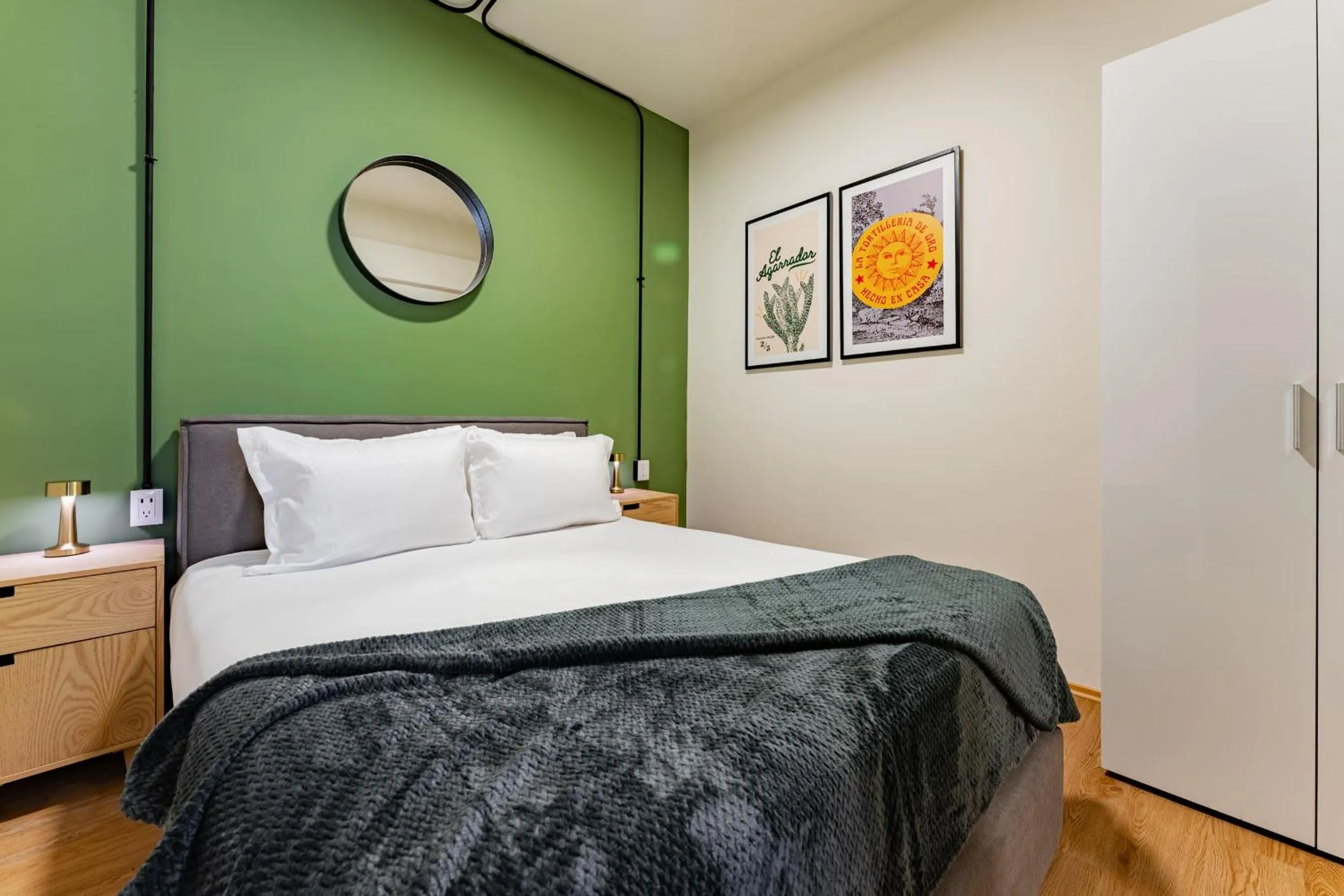 Bedroom, Bed in Mariano Escobedo Apartments by VH