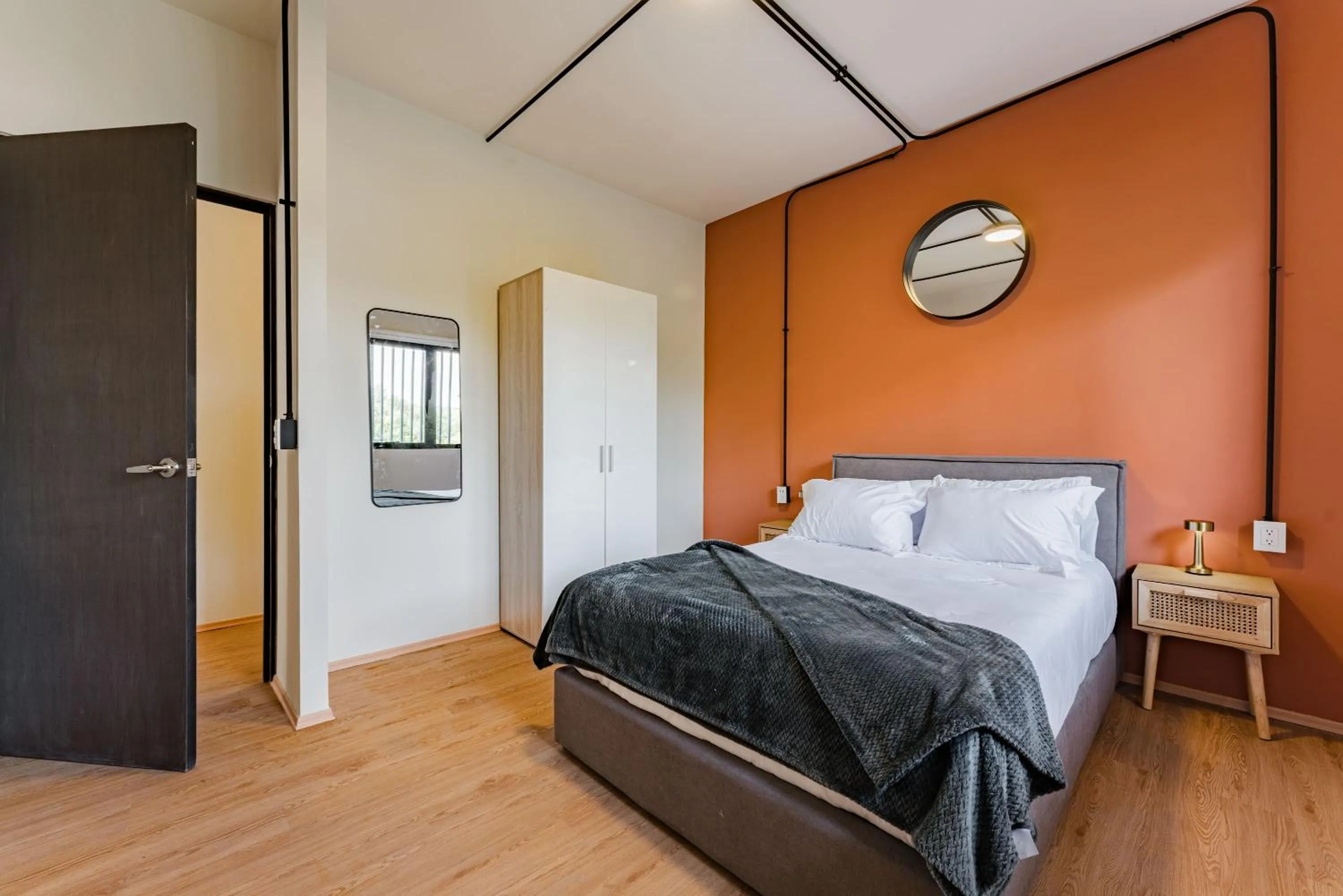 Bedroom, Bed in Mariano Escobedo Apartments by VH