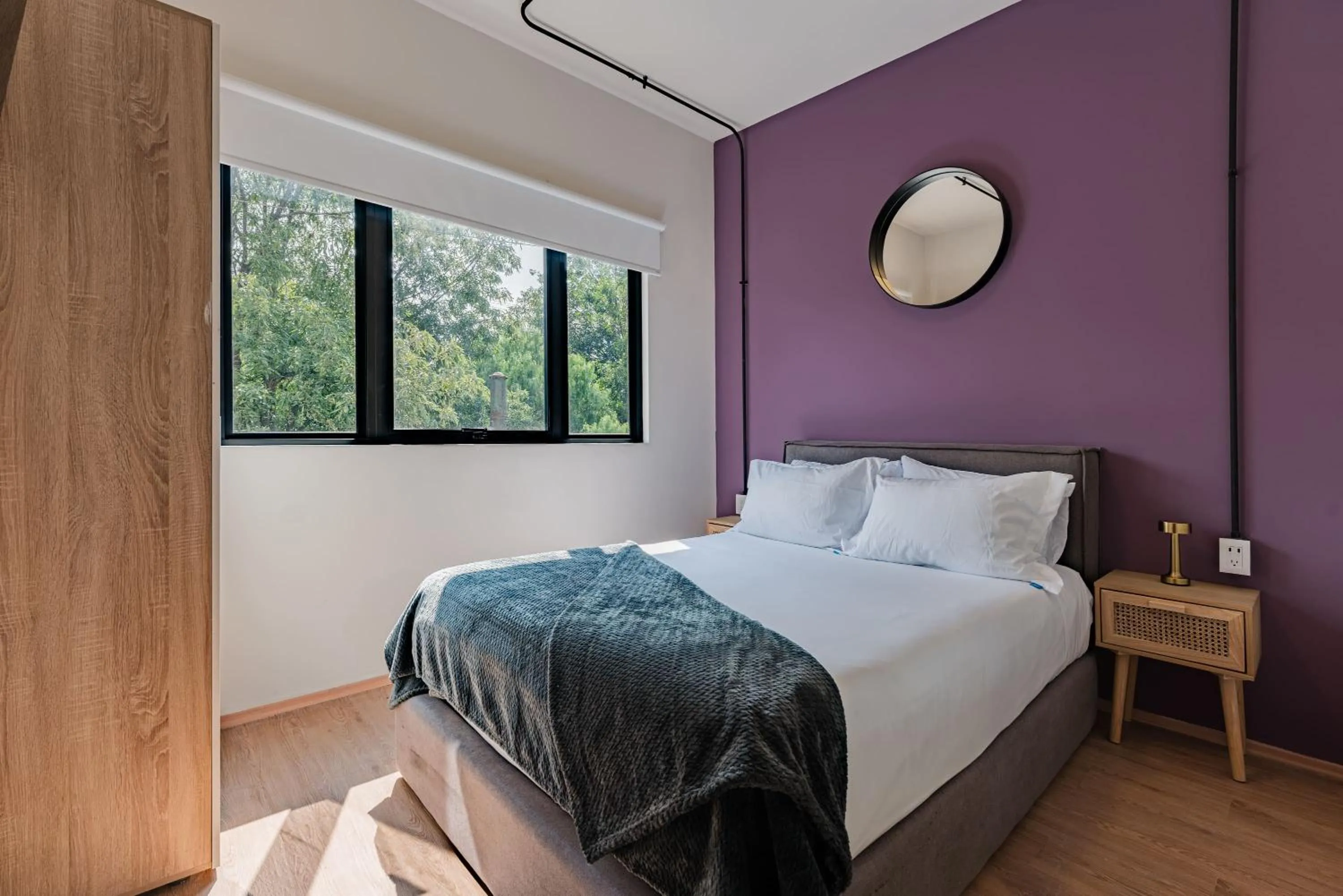 Bedroom, Bed in Mariano Escobedo Apartments by VH