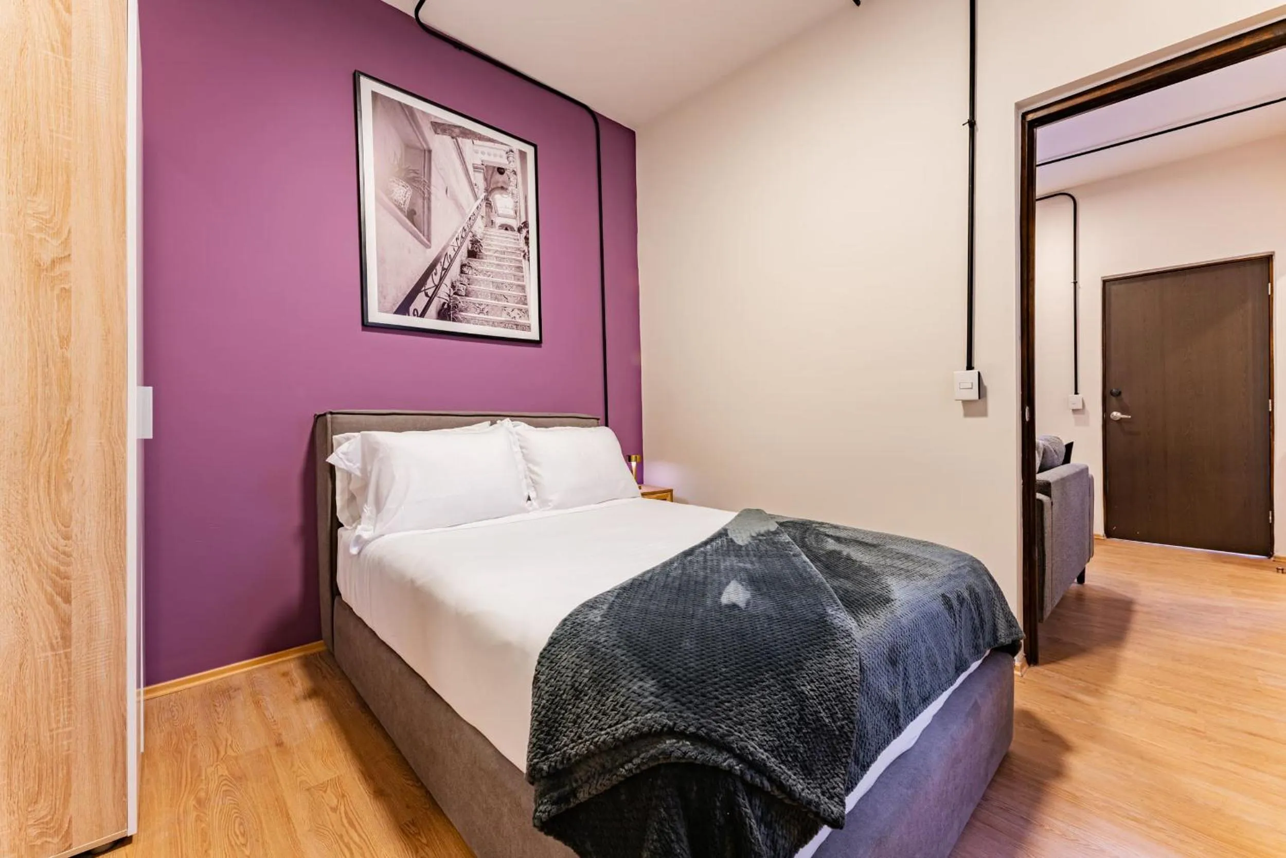 Bedroom, Bed in Mariano Escobedo Apartments by VH