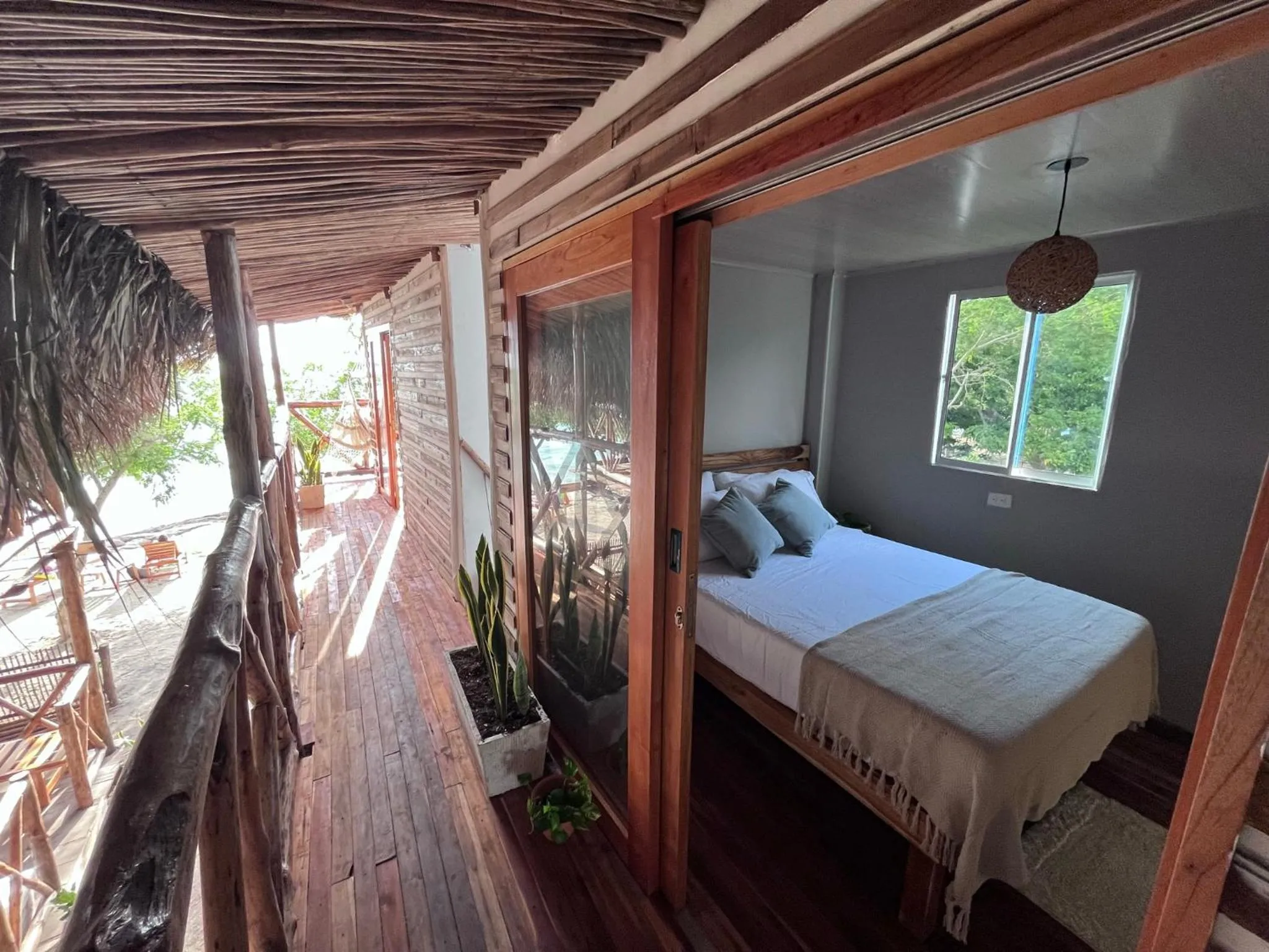 Bed in Thani Ecobeach Barú