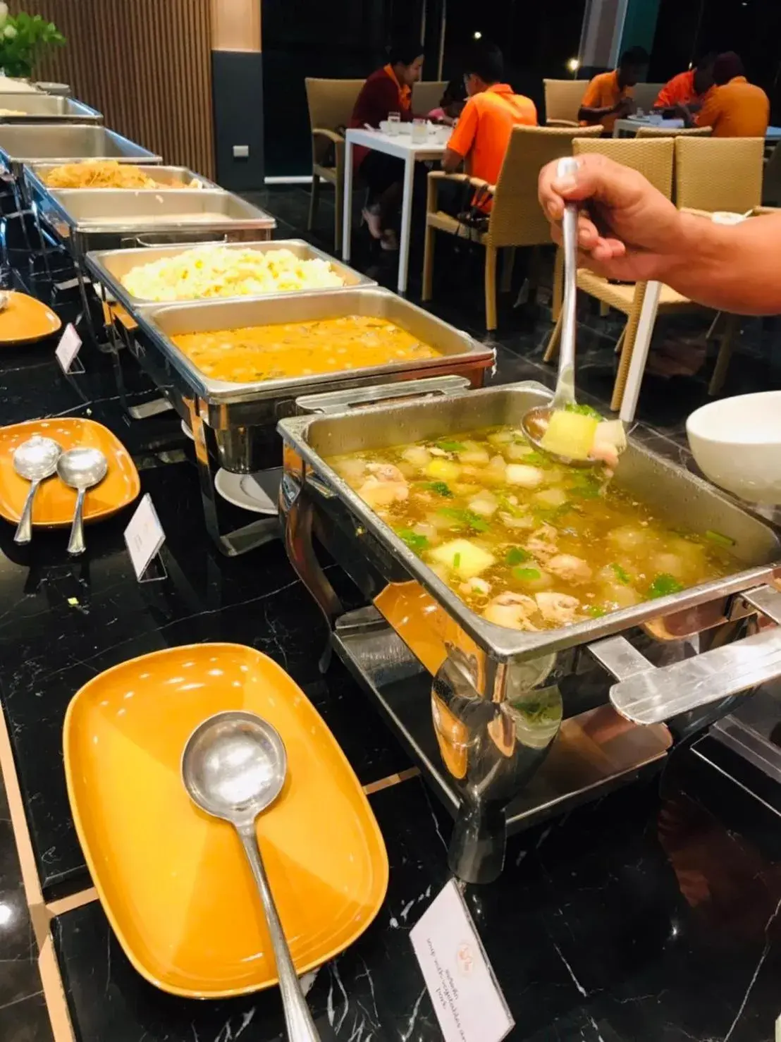 Buffet breakfast in Mayflower Grande Suite Hotel Buffet breakfast in Mayflower Grande Suite Hotel