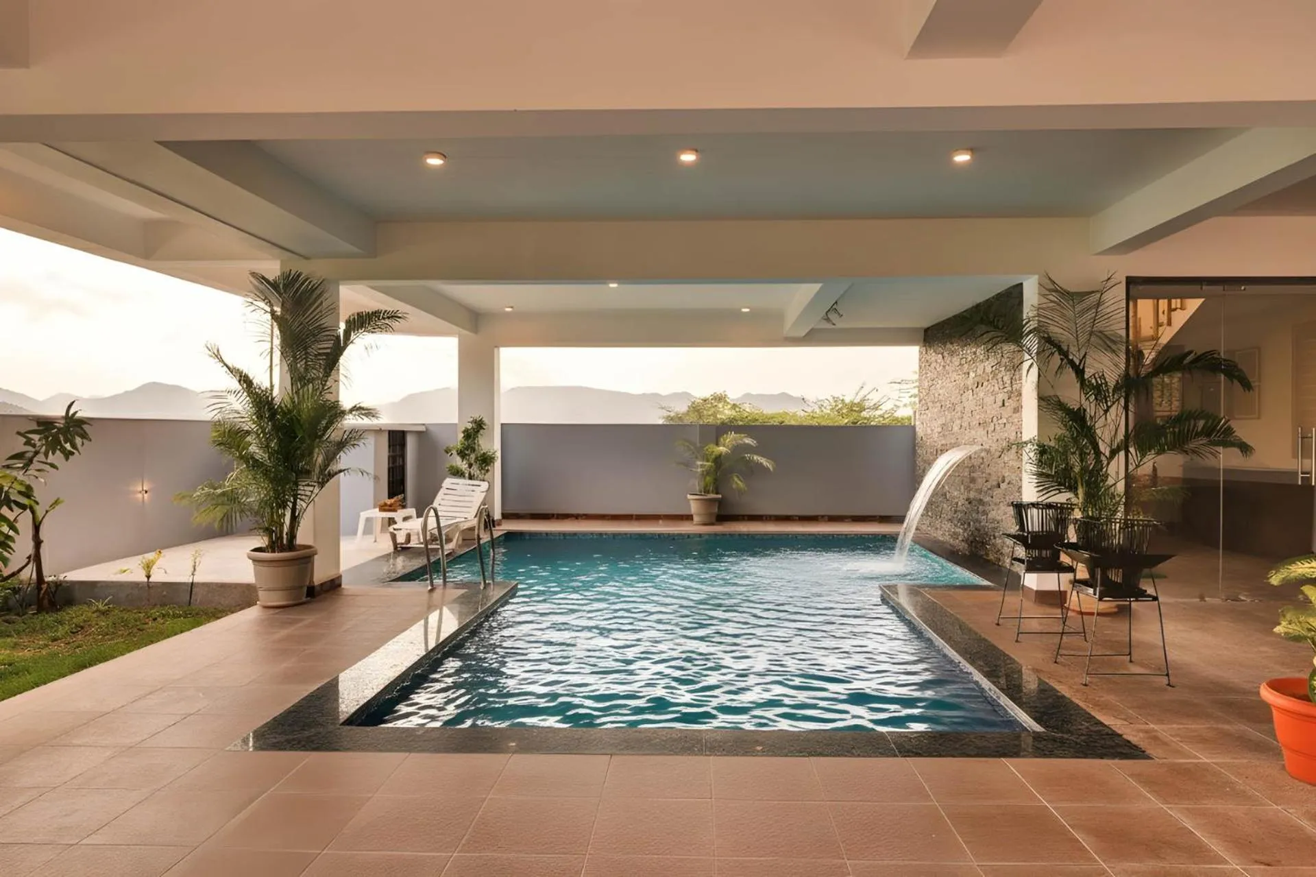 StayVista's Tryst with Valleys - Hill-View Villa with Private Pool, Jacuzzi & Games Room
