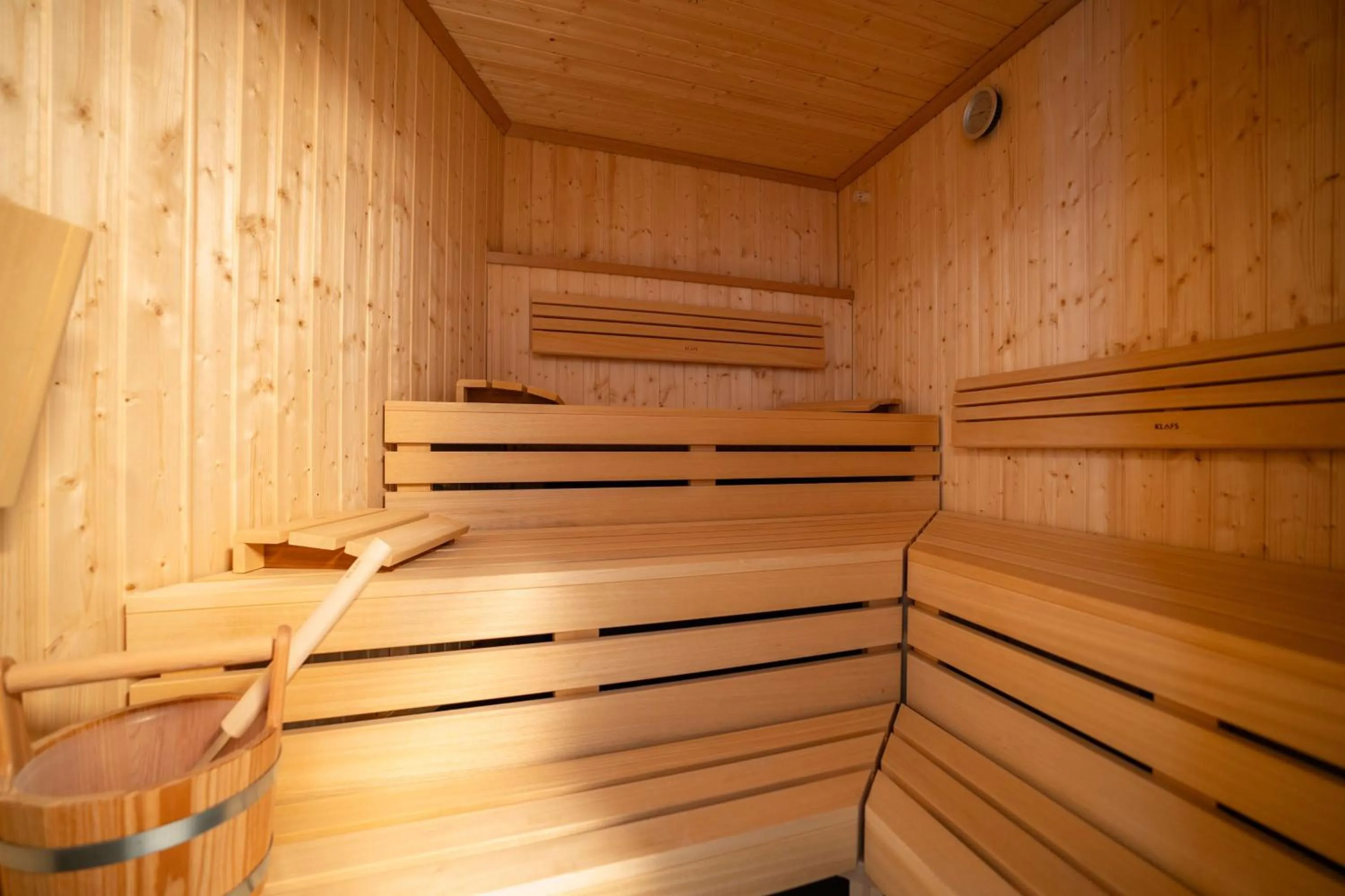 Sauna in Radisson Blu Hotel at Porsche Design Tower Stuttgart