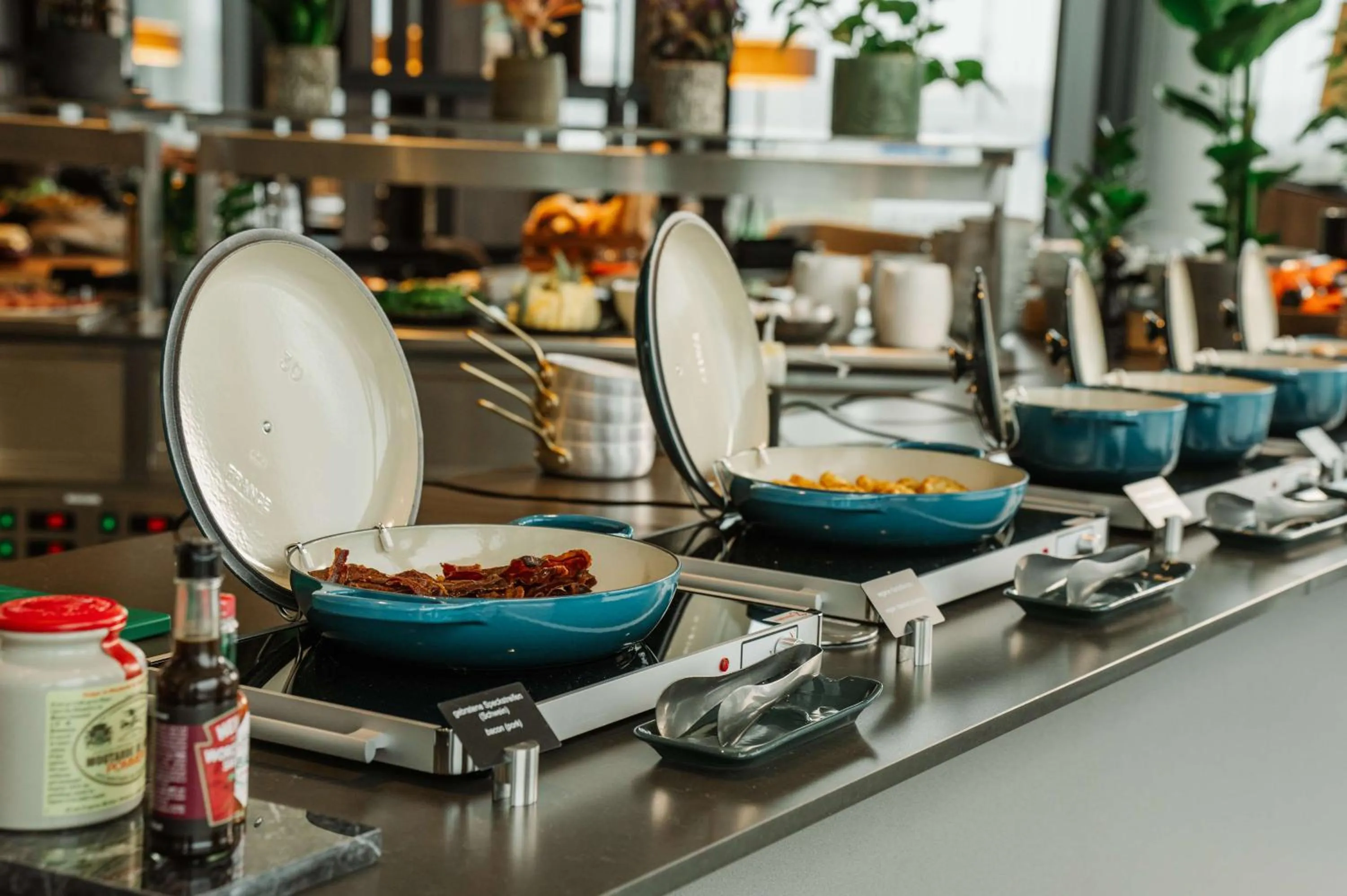 Breakfast in Radisson Blu Hotel at Porsche Design Tower Stuttgart