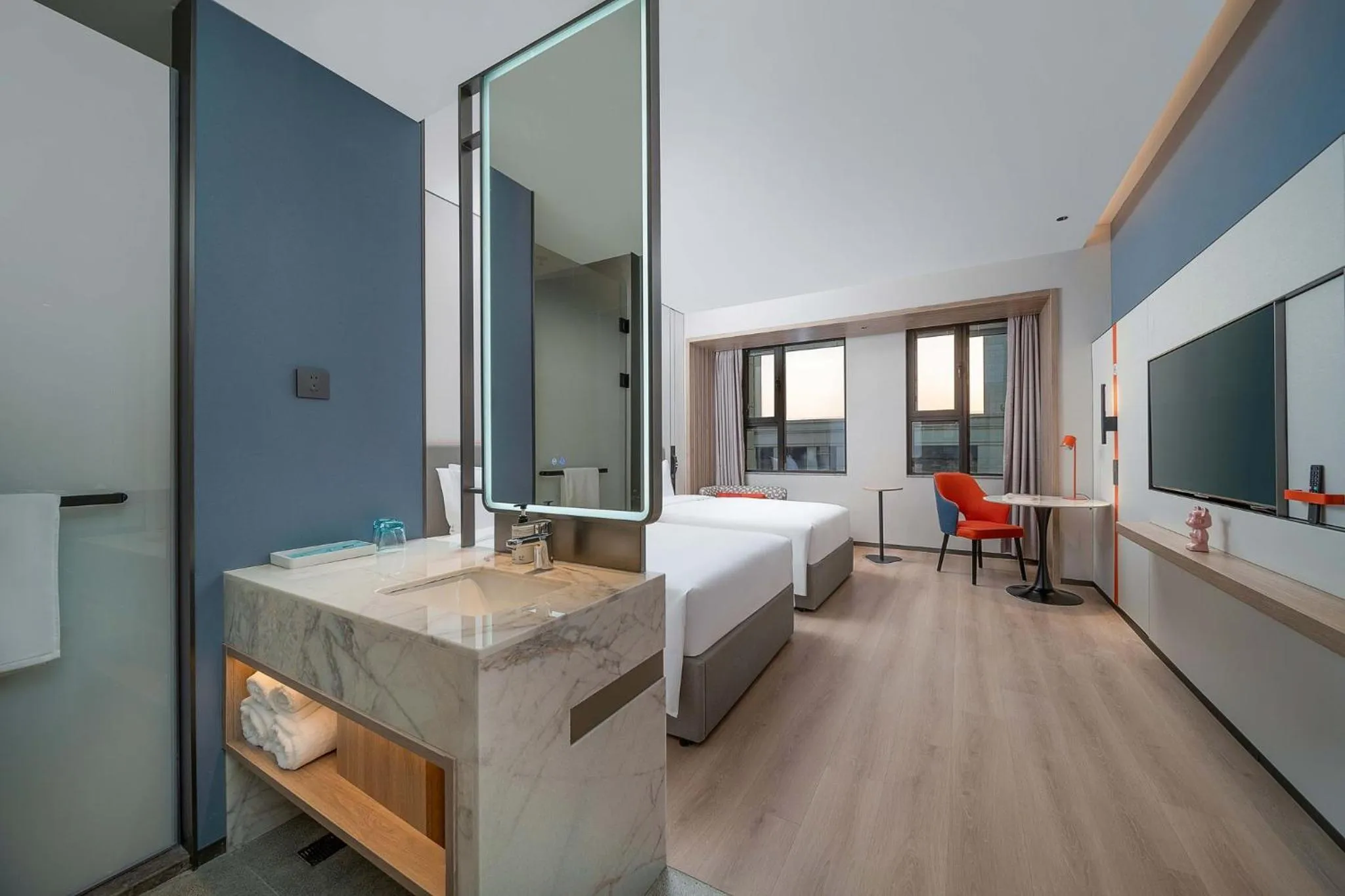 Photo of the whole room, Bed in Holiday Inn Express Suzhou Shihu University Town