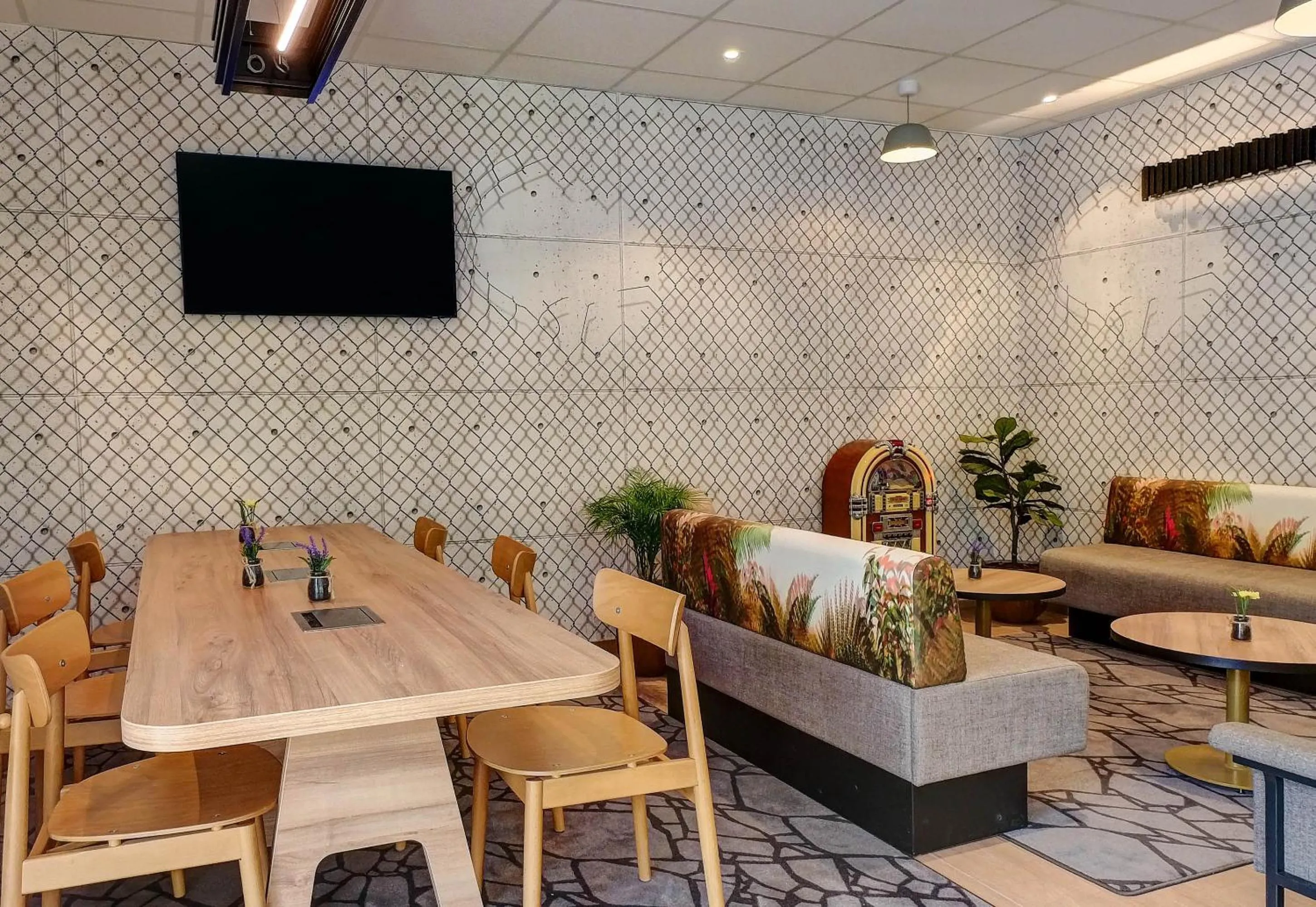 Seating area in B&B HOTEL Besançon Valentin