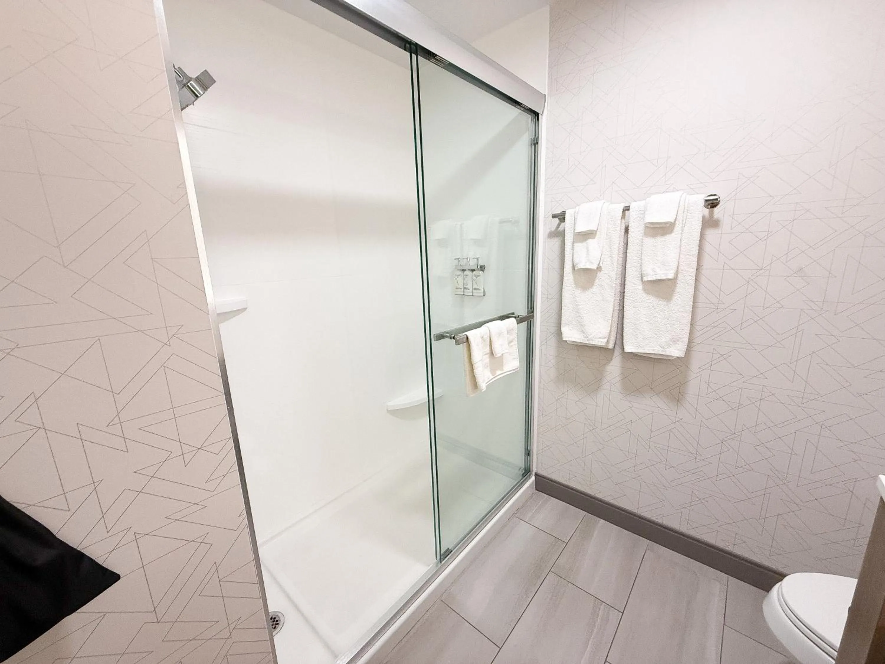 Shower in Holiday Inn Express & Suites Mansfield - Ontario by IHG