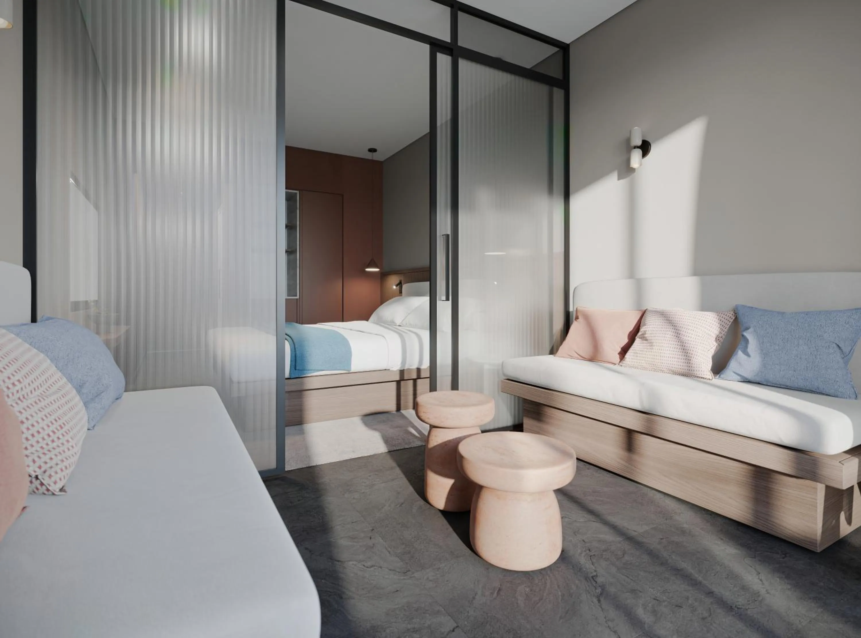 Bedroom, Bed in Valmar Corfu