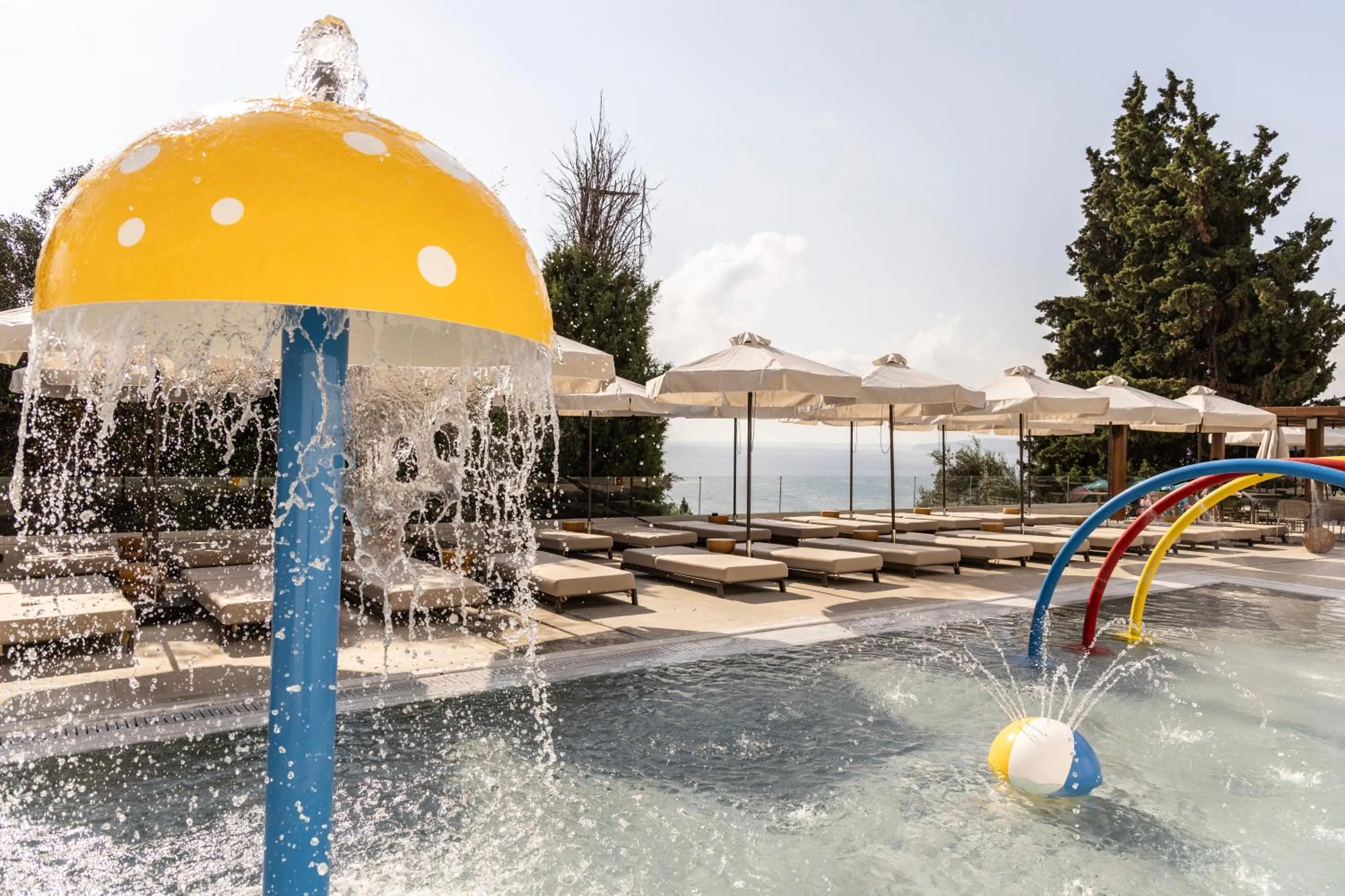 Pool view in Valmar Corfu