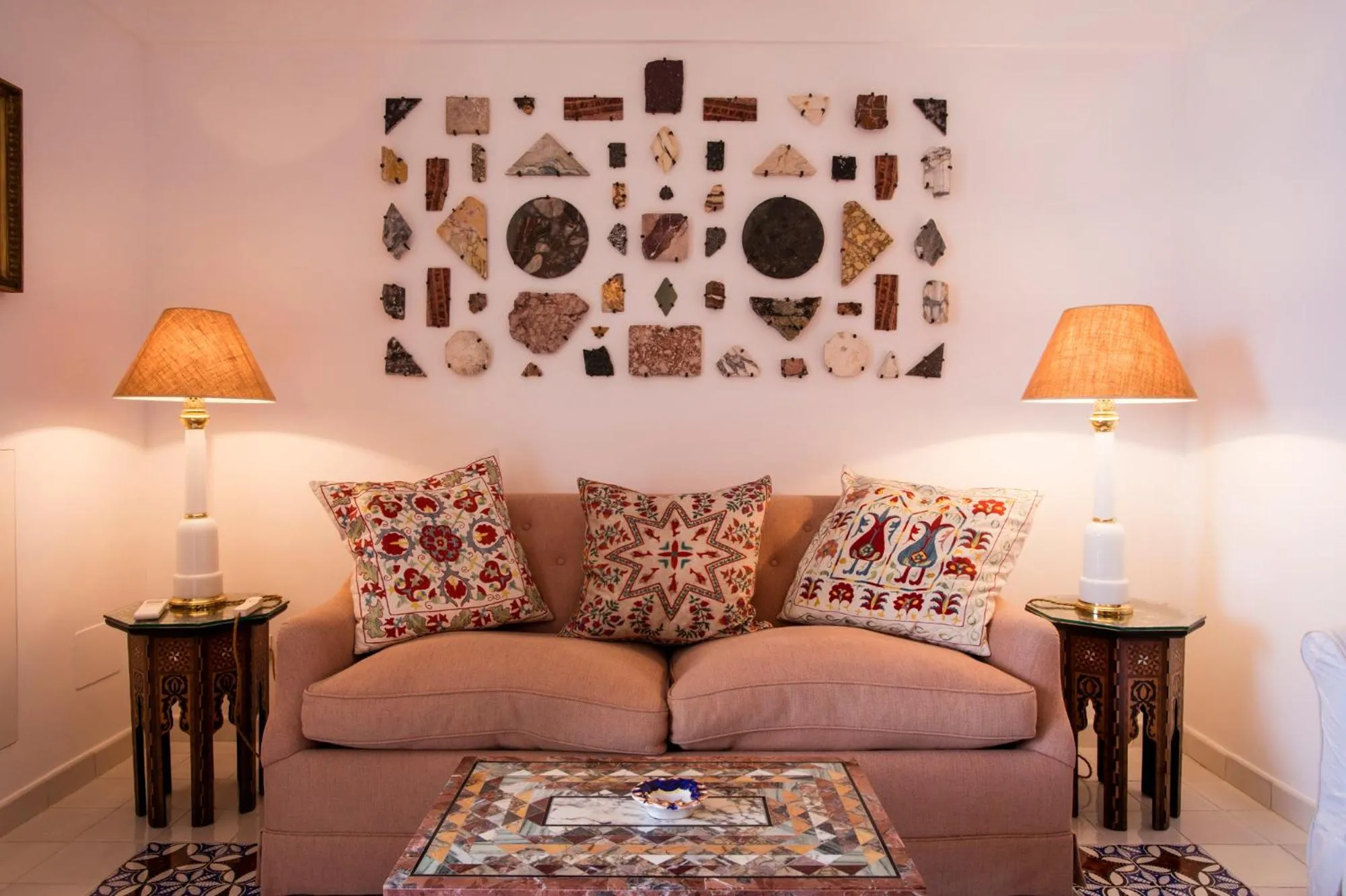 Living room in Le Sirenuse