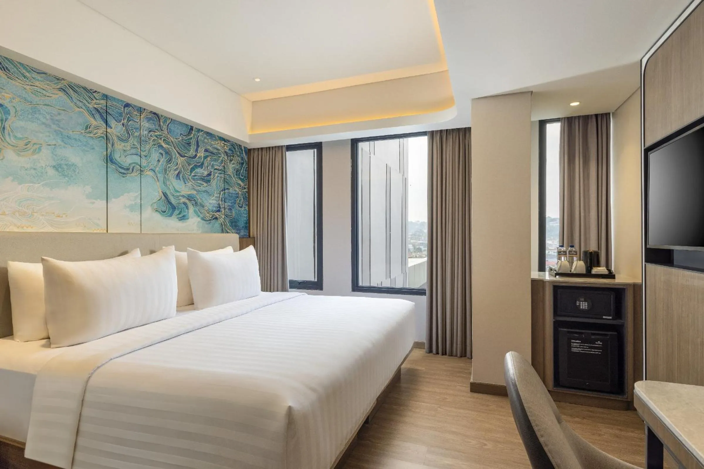 Bed in Hotel Santika Premiere Lampung