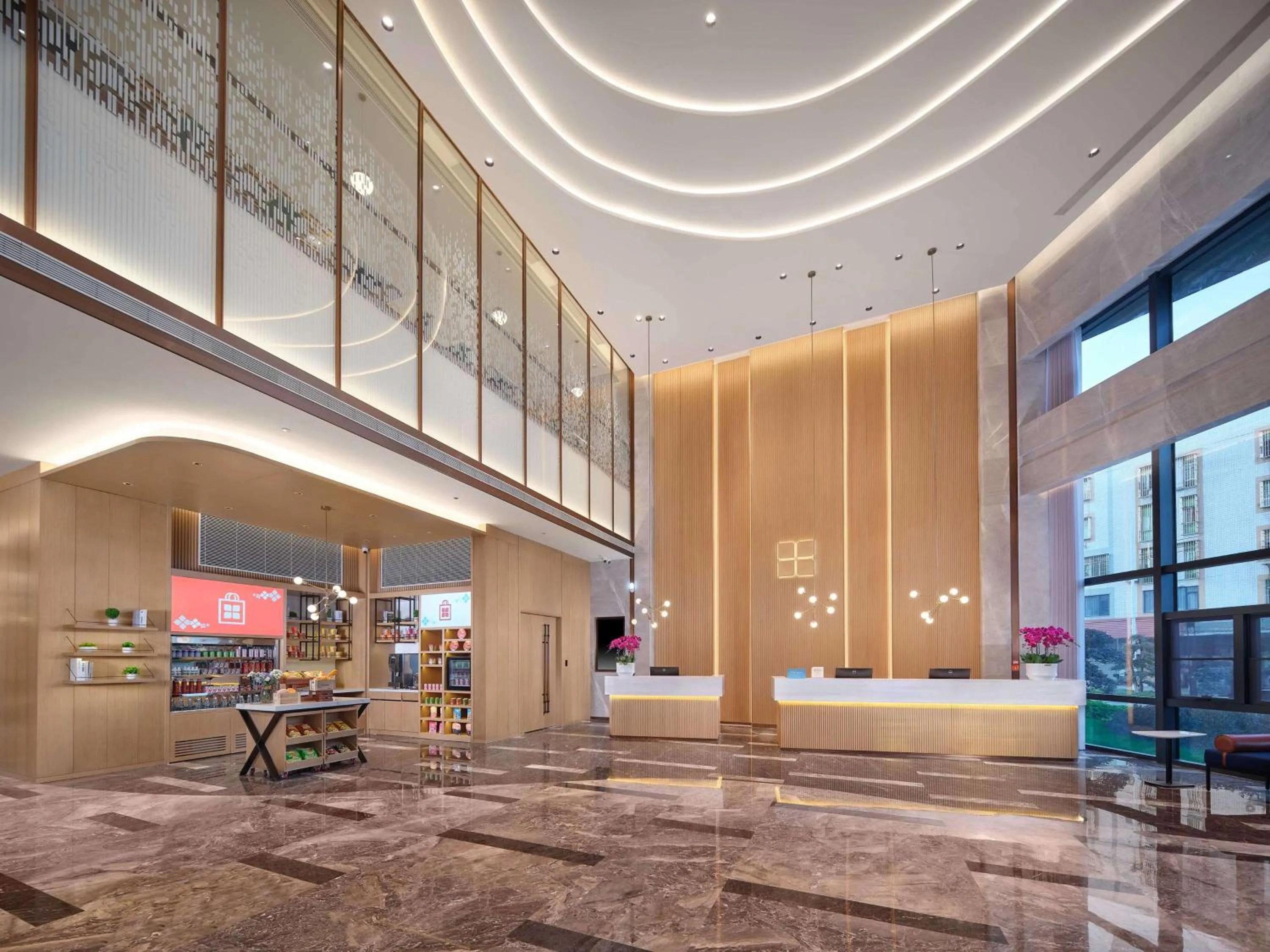 Lobby or reception in Hilton Garden Inn Xiamen Tong'An