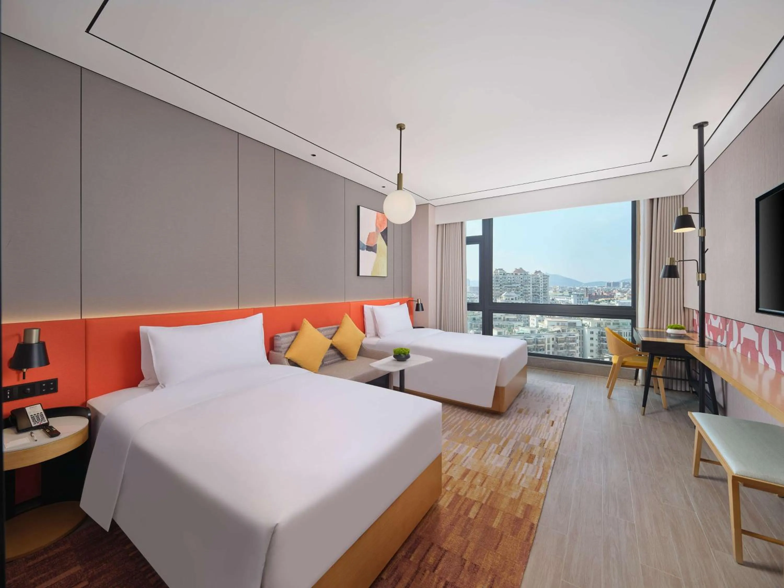 Bed in Hilton Garden Inn Xiamen Tong'An
