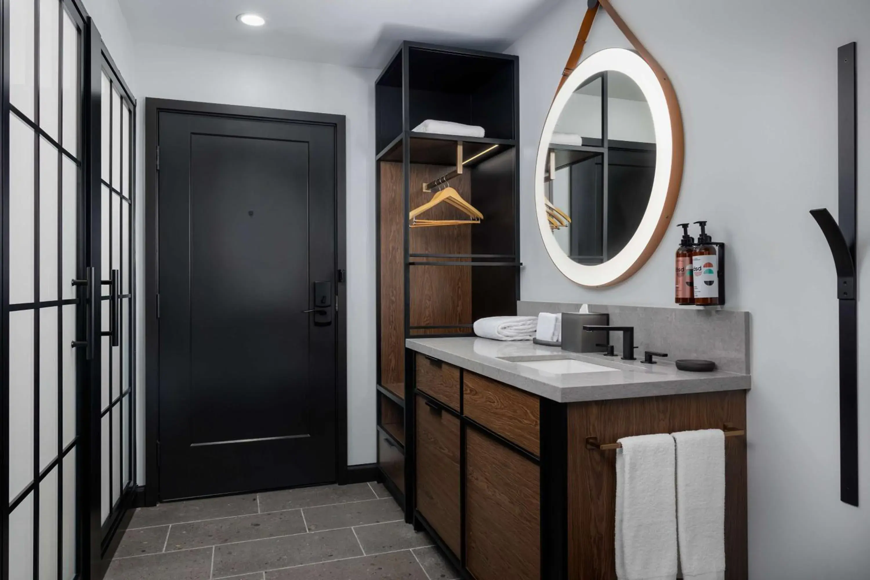 Bathroom in Motto By Hilton Bentonville Downtown Bathroom in Motto By Hilton Bentonville Downtown